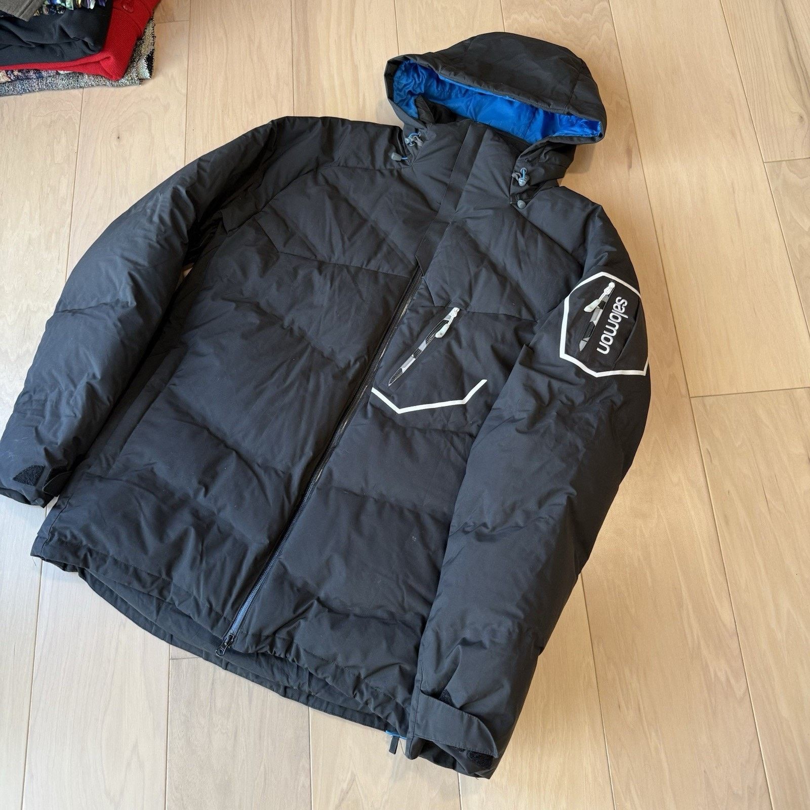 Salomon Salomon Clima Pro Storm Jacket Black Full Zip Puffer Winter Size US XL / EU 56 / 4 - 12 Thumbnail