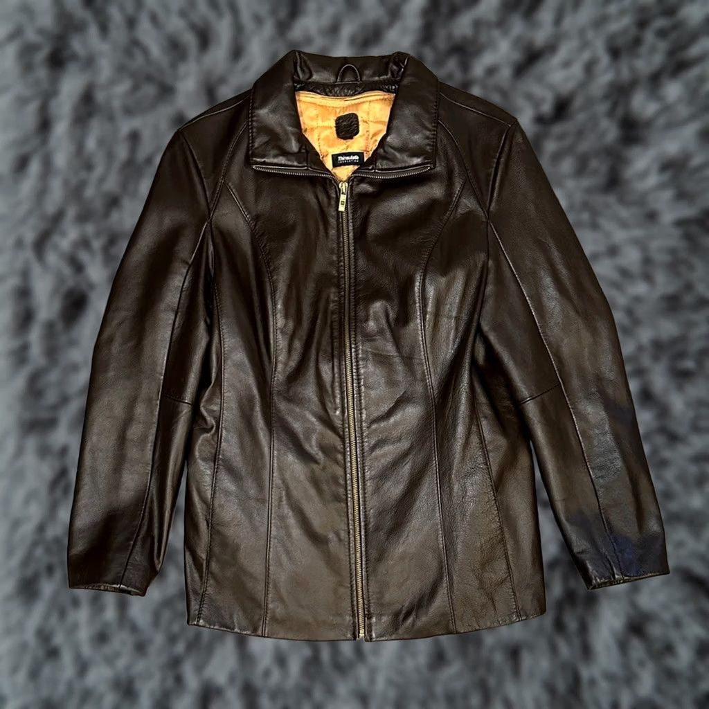 Vintage VINTAGE Wilson’s Leather Bomber Jacket Brown Leather Thinsulate Insulation Womens Large Jacket Size L / US 10 / IT 46 - 1 Thumbnail