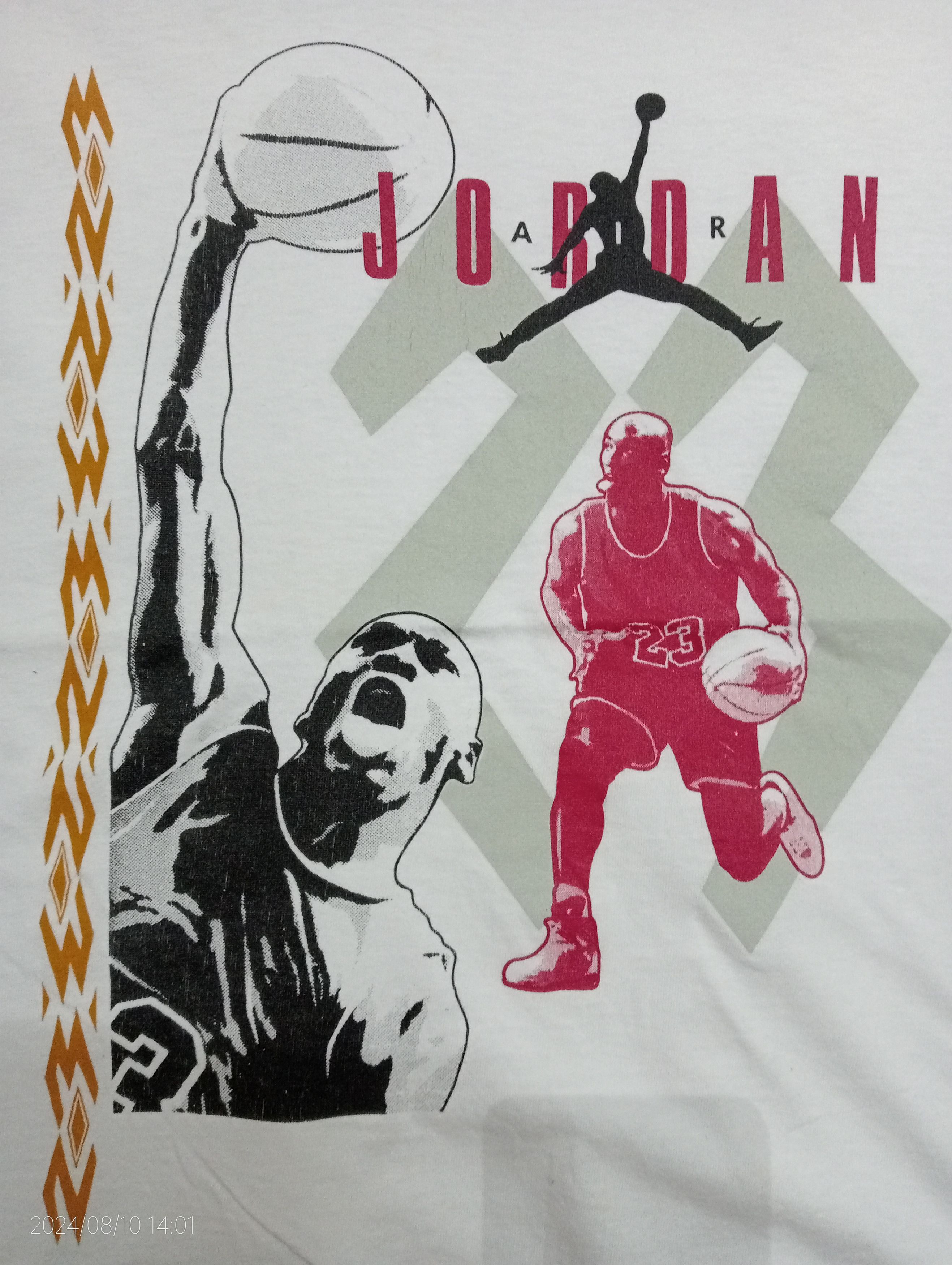 Nike VTS 80s Distressed Single Stitch Nike Air Jordan Tee USA Size US L / EU 52-54 / 3 - 2 Thumbnail