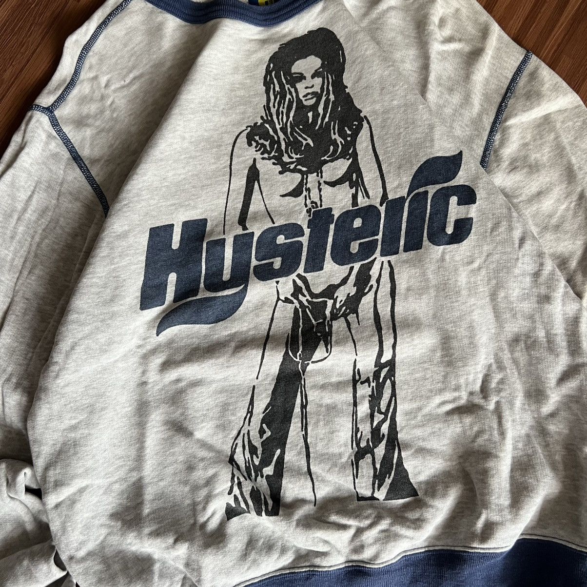 Hysteric Glamour × Japanese Brand × Vintage “HYSTERIC GLAMOUR” TRASHED NAKED GIRL SWEATSHIRT Size M / US 6-8 / IT 42-44 - 3 Thumbnail