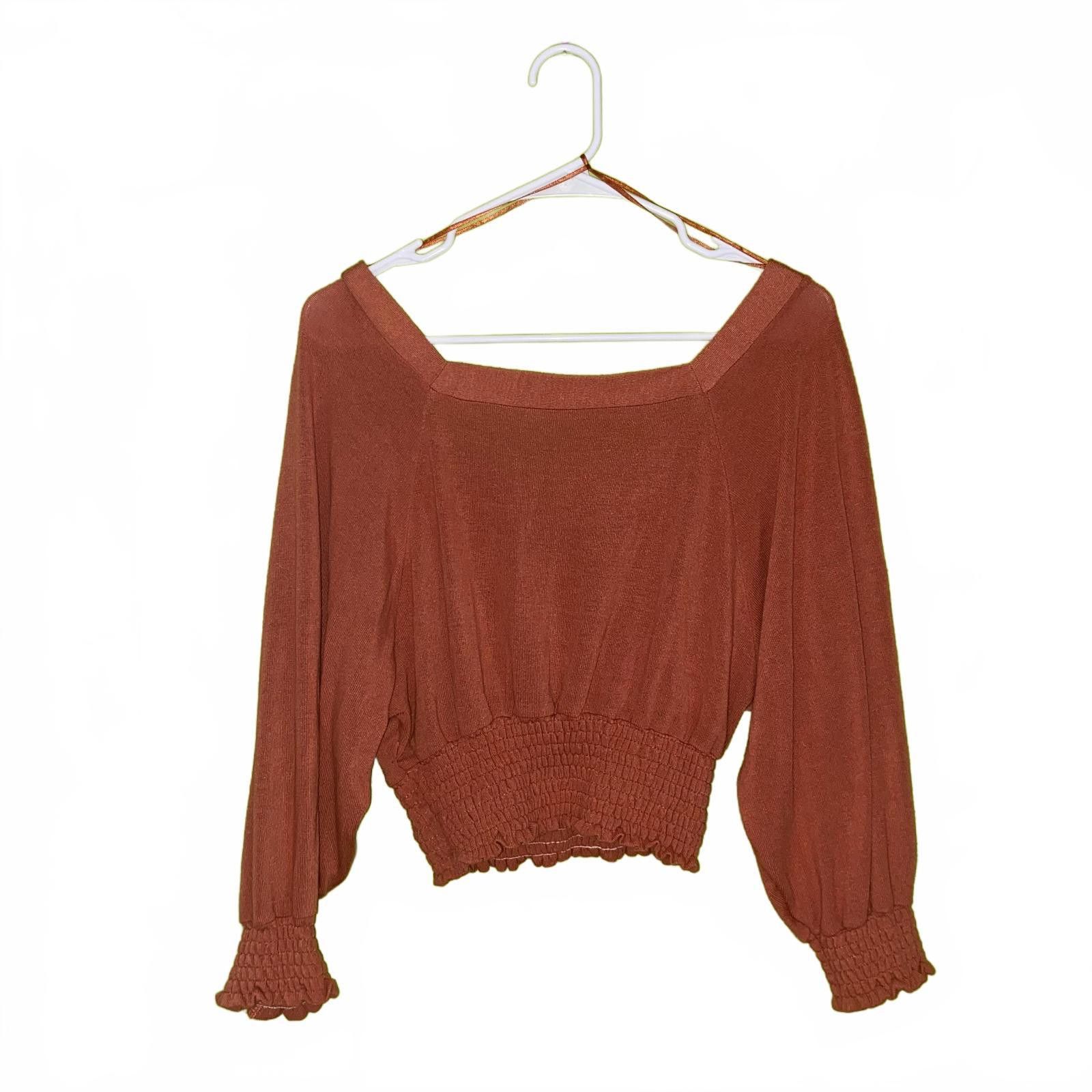 Free People Free People Orange Blouse Top XS Size XS / US 0-2 / IT 36-38 - 2 Thumbnail