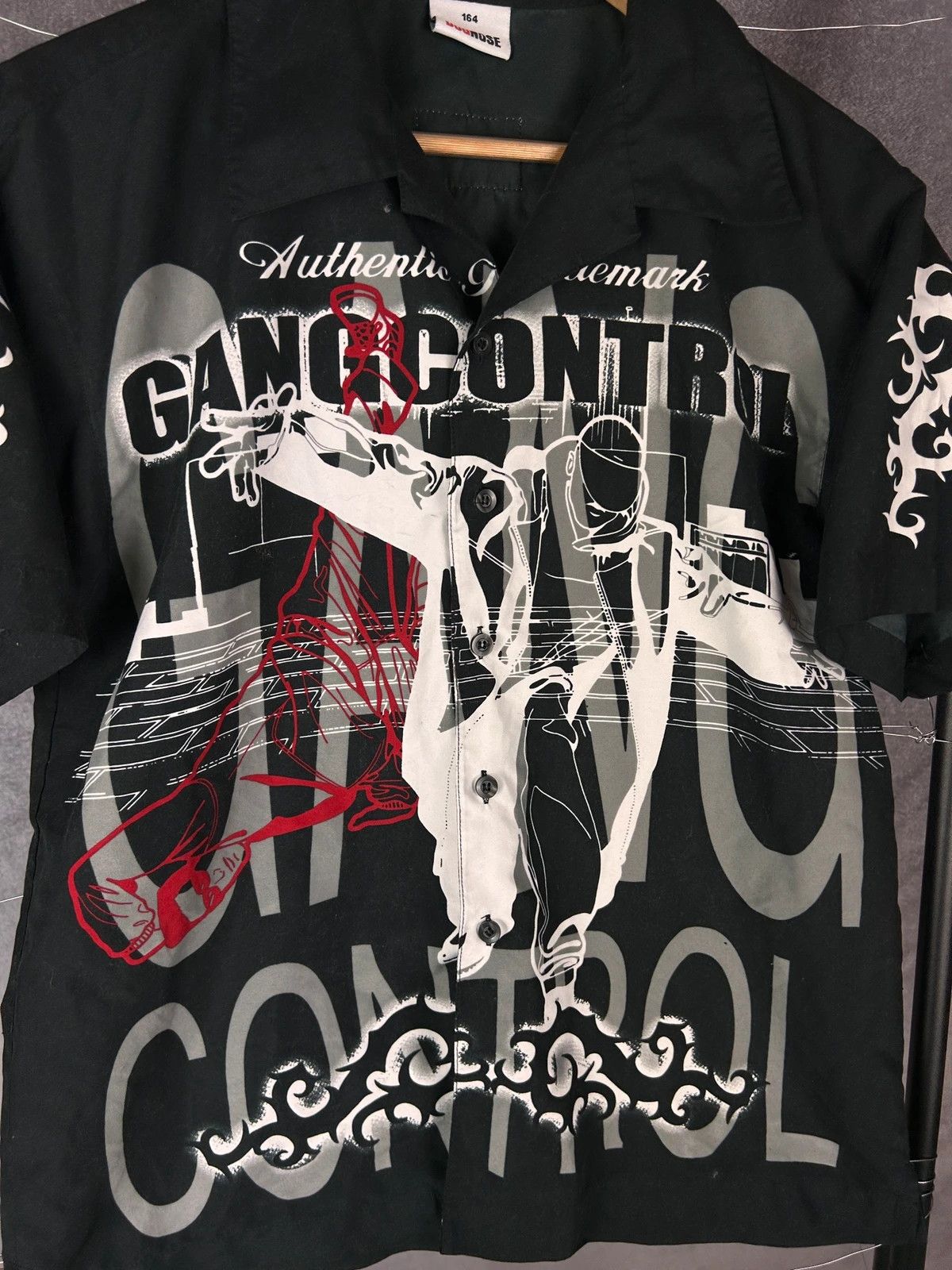 Other Gang Control Skate black shirt all over print spellout Size US M / EU 48-50 / 2 - 3 Thumbnail
