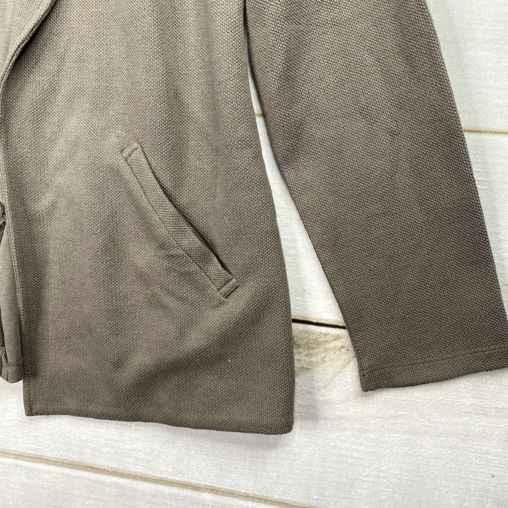 Vintage Matty M Womens Knit Jacket Sz L Brown Open Front Casual NWT Jacket Size L / US 10 / IT 46 - 5 Thumbnail