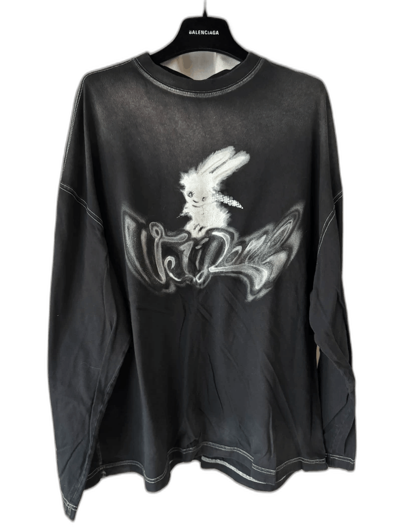 WE11DONE Long Sleeve Graphic Shirt with Bunny Design Size US M / EU 48-50 / 2 - 1 Thumbnail