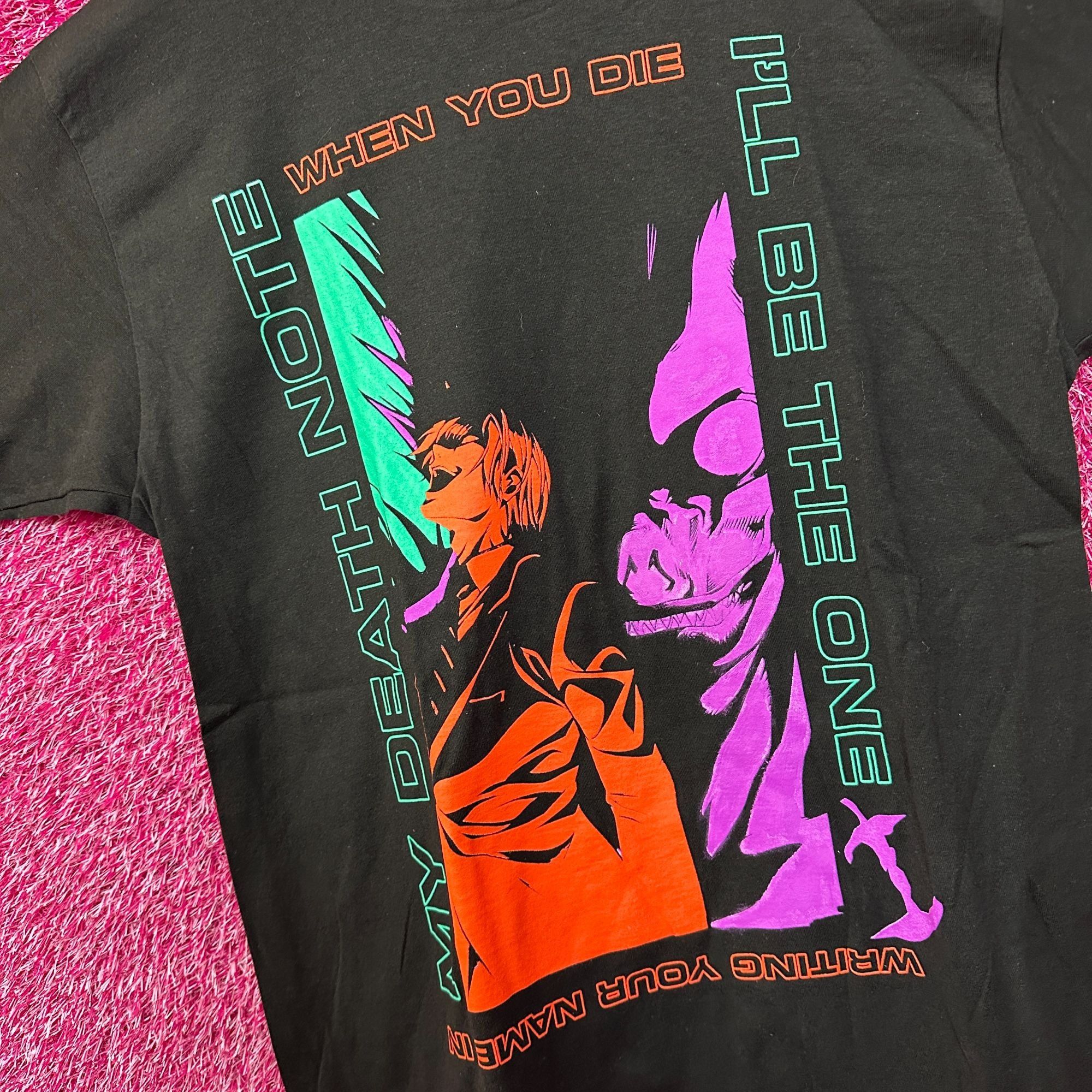 Anime Death Note Write Your Name Light Yagami & Ryuk Women’s Tee L Size L / US 10 / IT 46 - 4 Thumbnail