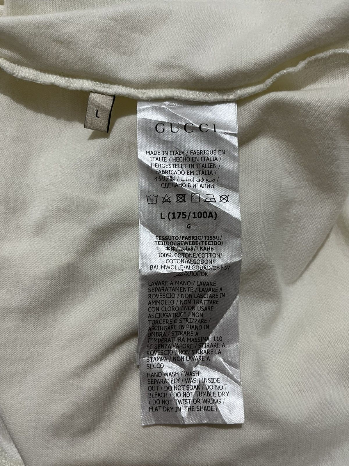 Gucci GUCCI "Blade" Logo T-Shirt Size US L / EU 52-54 / 3 - 5 Thumbnail