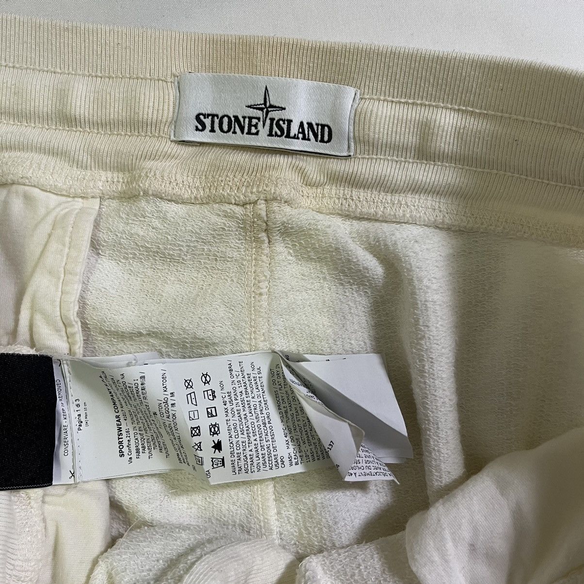 Stone Island STONE ISLAND WHITE JOGGER PANT Size US 33 - 8 Thumbnail