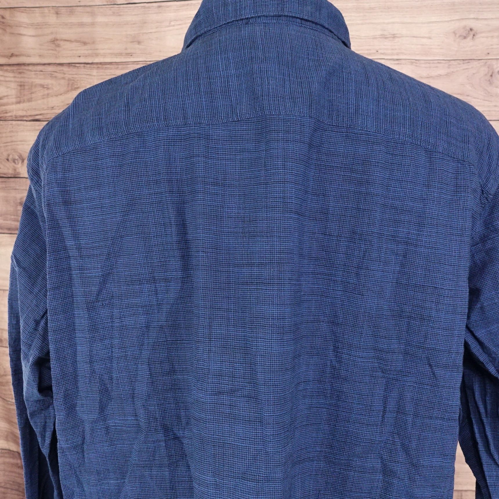 Apt. 9 Vintage APT 9 Men's Long Sleeve Blue Button-Up Shirt 2XL Cotton Business Casual Formal Size US XXL / EU 58 / 5 - 5 Thumbnail