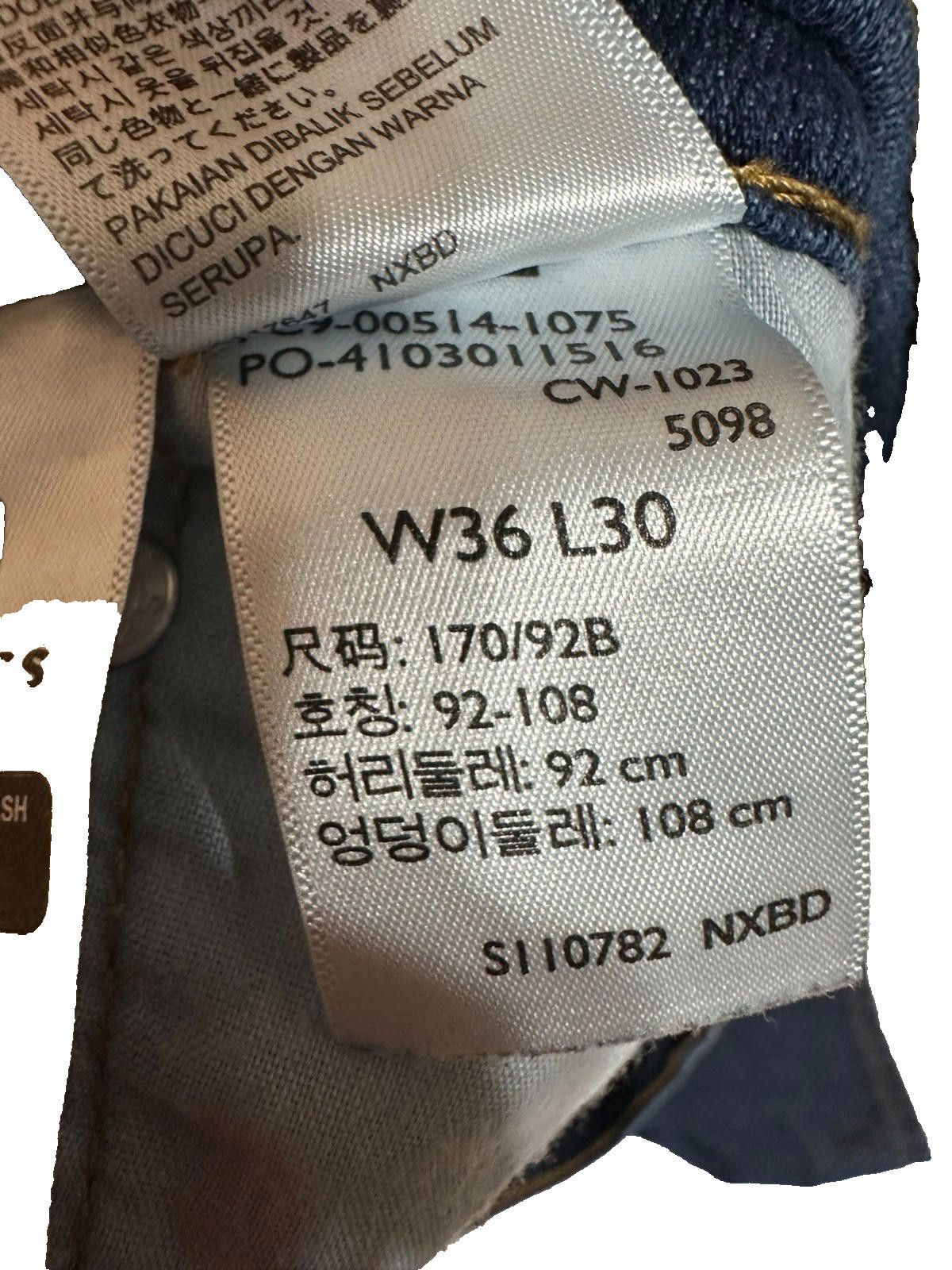 Levi's Levi’s 514 Dark Wash Blue Jeans Men’s Size 36x30 Size US 36 / EU 52 - 3 Thumbnail