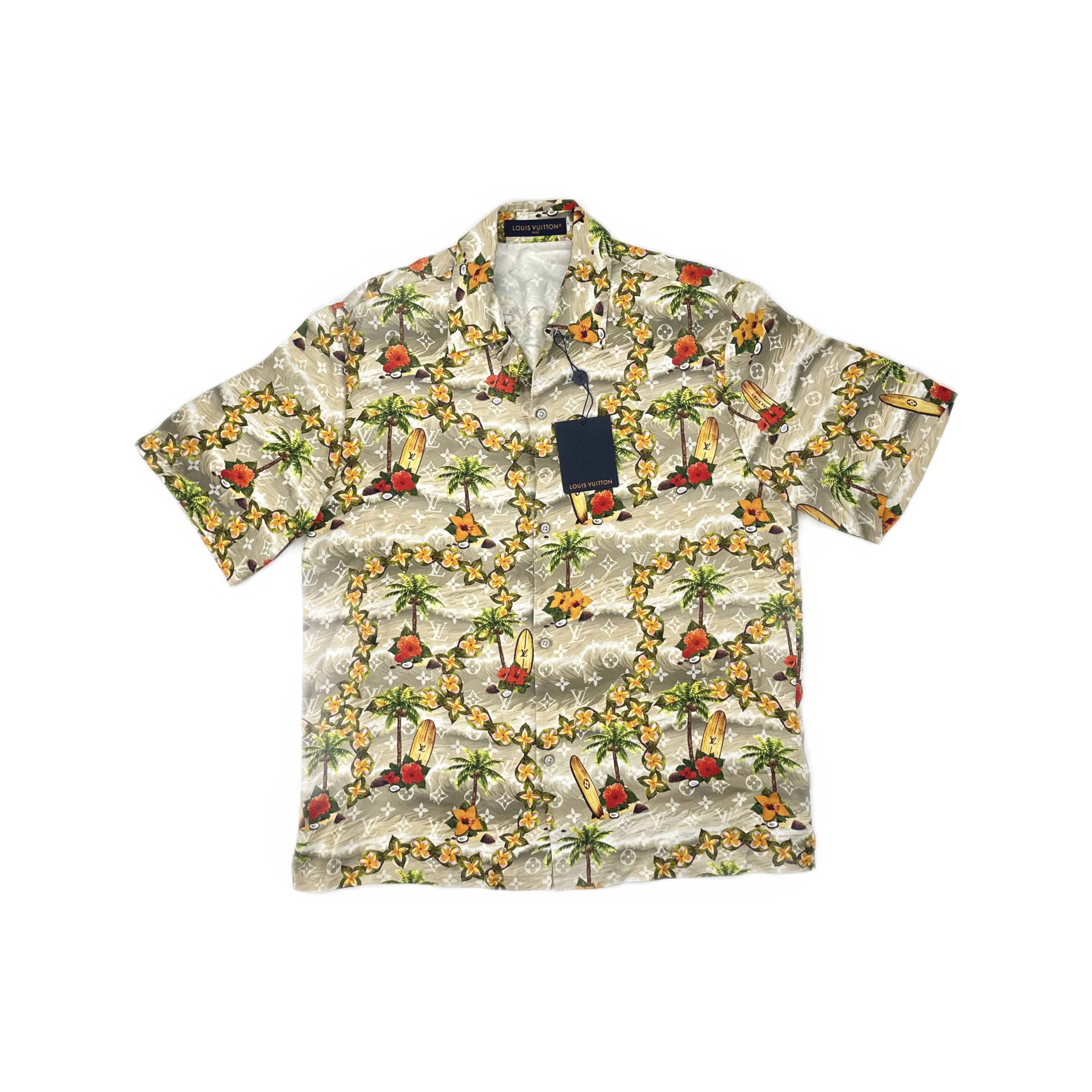 Louis Vuitton Louis Vuitton Tropical Print Short Sleeve Shirt Size L Size US L / EU 52-54 / 3 - 1 Thumbnail
