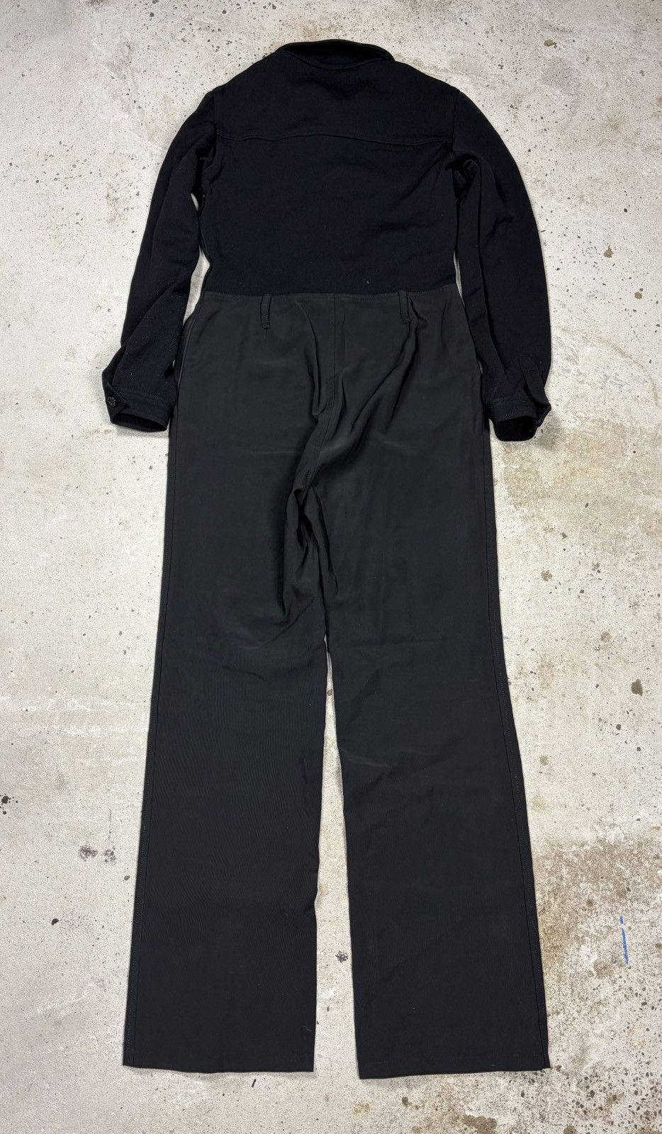 Prada Vintage Prada Nylon Black & Grey Jumpsuit Baggy Pants Size 32" / US 10 / IT 46 - 2 Thumbnail