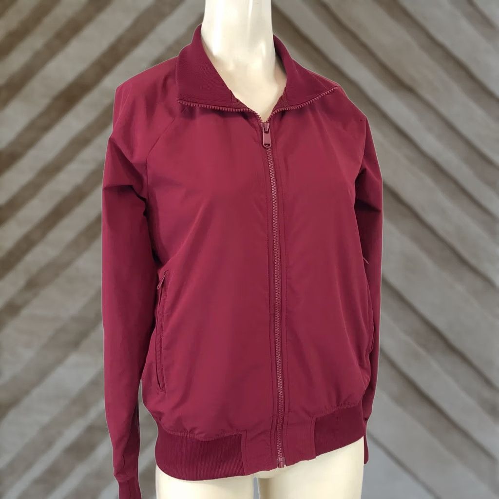 Athleta ATHLETA MAROON FULL ZIP FITNESS YOGA JACKET W/POCKETS WOMENS SMALL Size S / US 4 / IT 40 - 1 Thumbnail