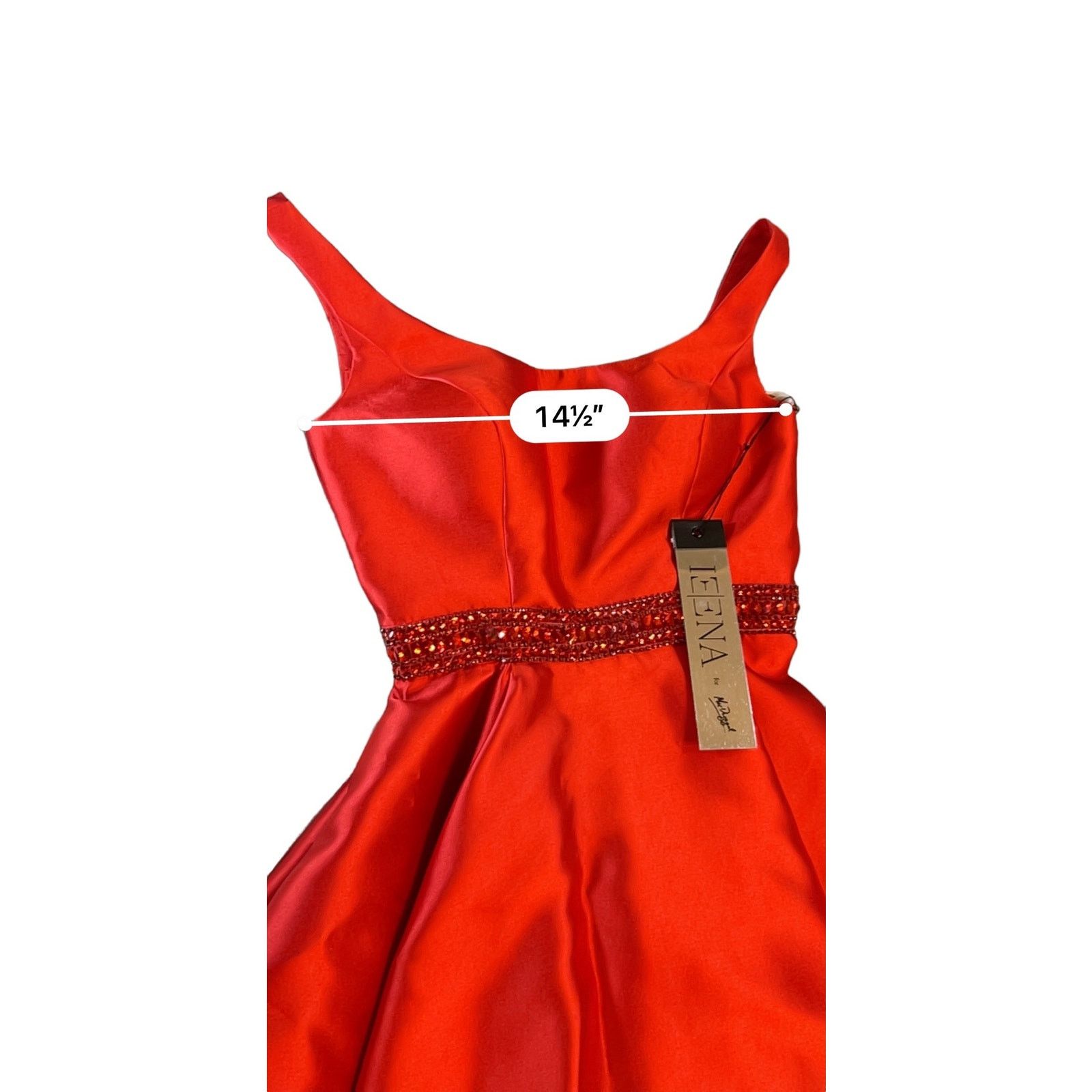 Other NWT IEENA for Mac Duggal Red Cocktail Dress - Size 0 Size XS / US 0-2 / IT 36-38 - 5 Thumbnail