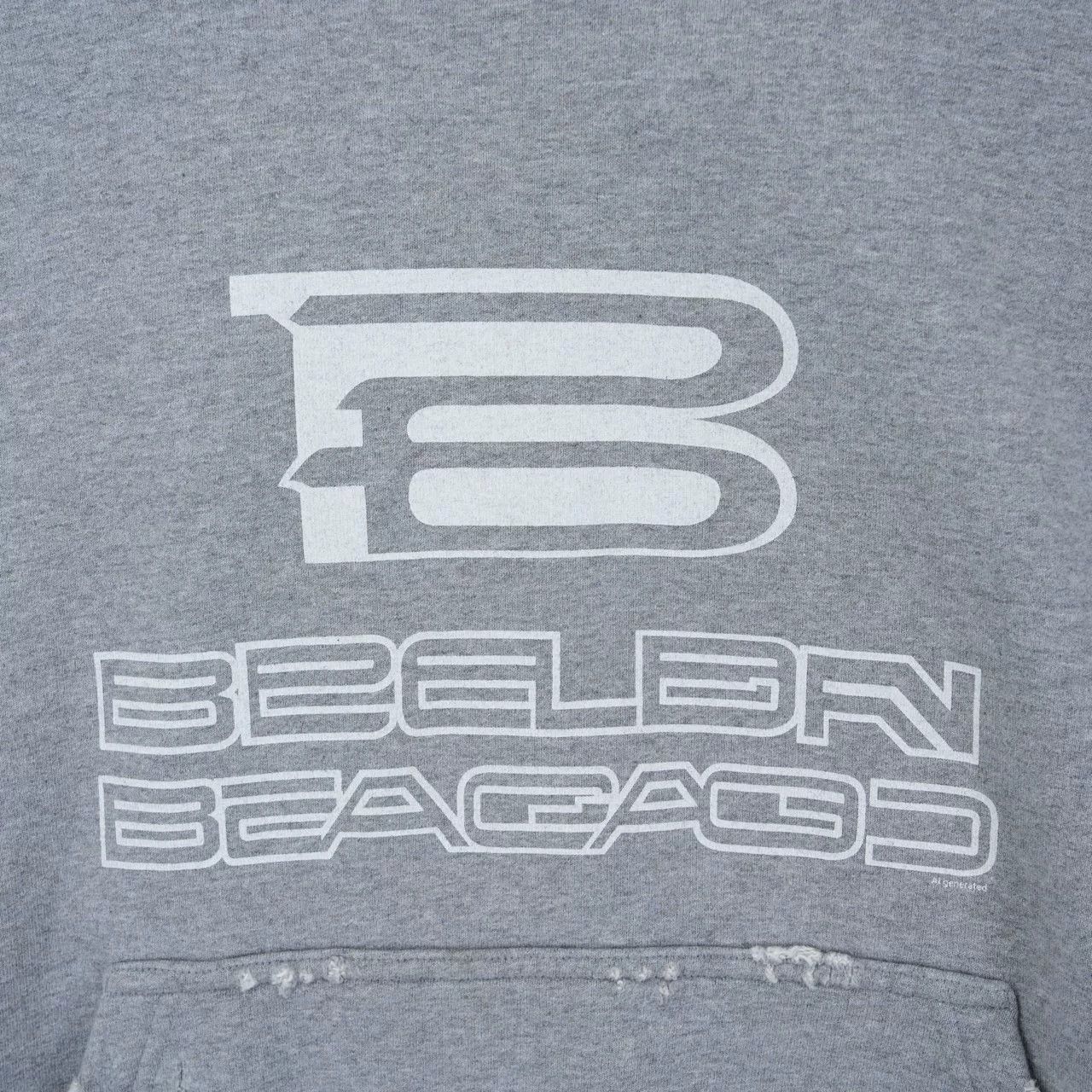 Balenciaga balenciaga gray logo print hoodie xs Size US XS / EU 42 / 0 - 3 Thumbnail