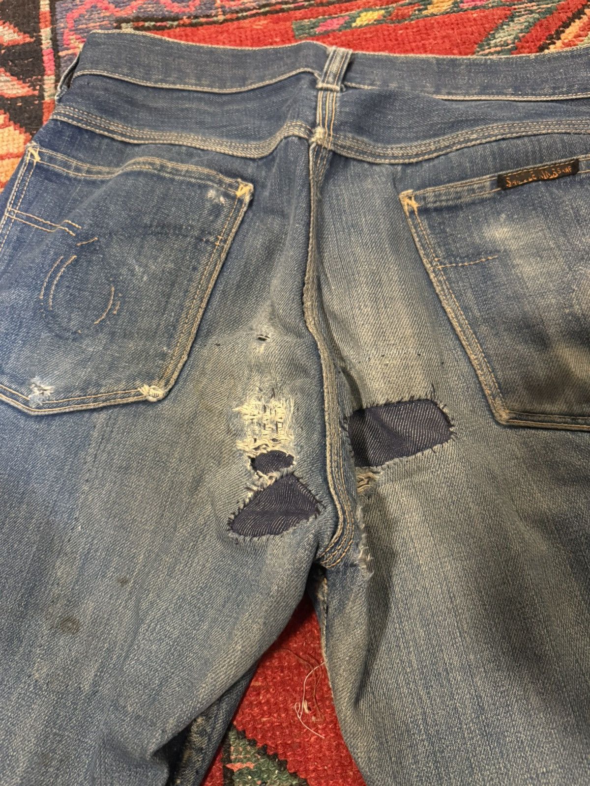 Vintage 1950s saddle king 5 pocket jeans Size US 29 - 10 Thumbnail