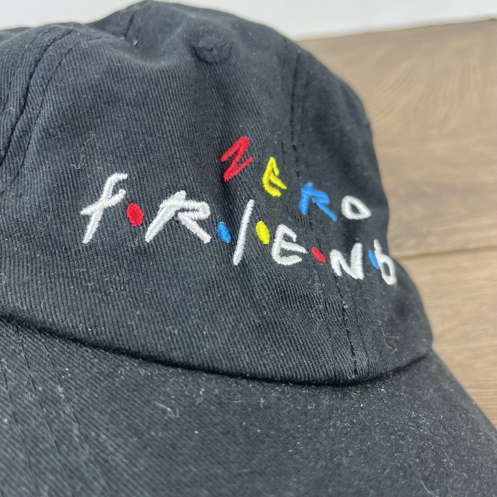 Other Zero Friends Hat Friends Zero Hat Black Hat Adjustable Adult Size ONE SIZE - 6 Thumbnail
