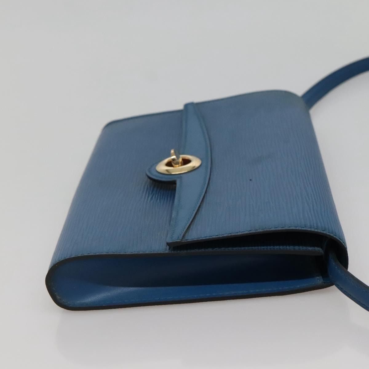 Louis Vuitton LOUIS VUITTON Epi Pochette Arche Shoulder Bag Blue M52575 Size ONE SIZE - 5 Thumbnail