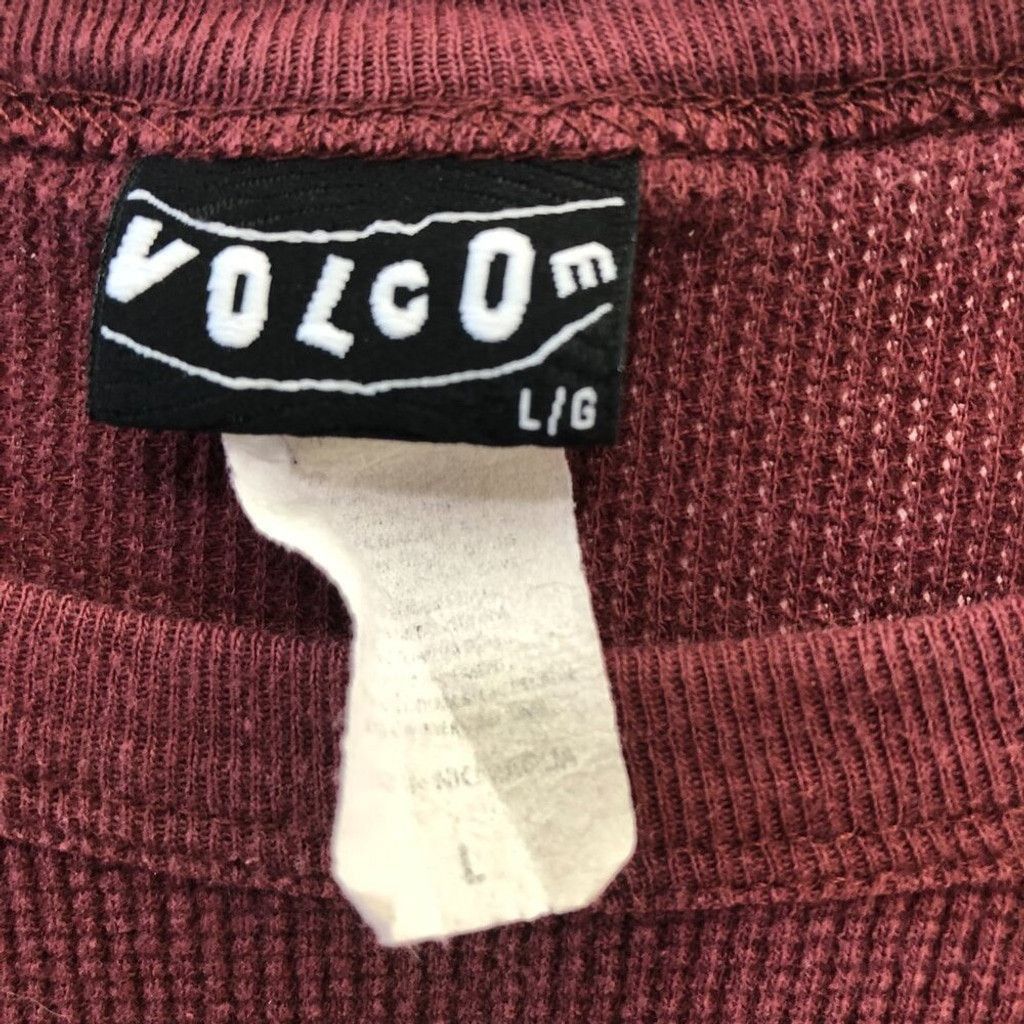 Volcom Y2K Volcom logo shirt long sleeves cotton dark wine color L Size US L / EU 52-54 / 3 - 6 Thumbnail