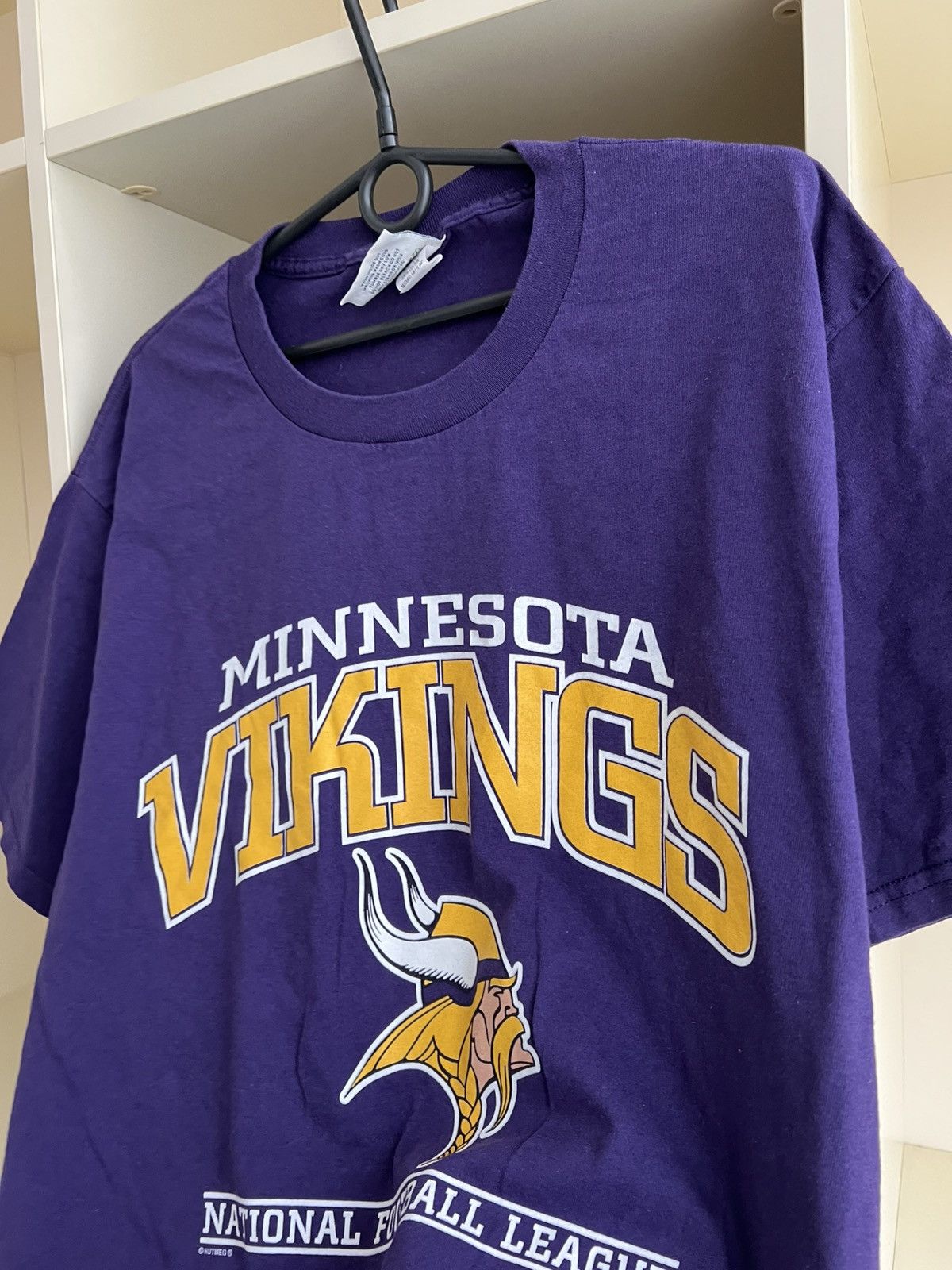 NFL Vintage 1998 Lee Sport Minnesota Vikings NFL T-Shirt Nutmeg Size US L / EU 52-54 / 3 - 7 Thumbnail
