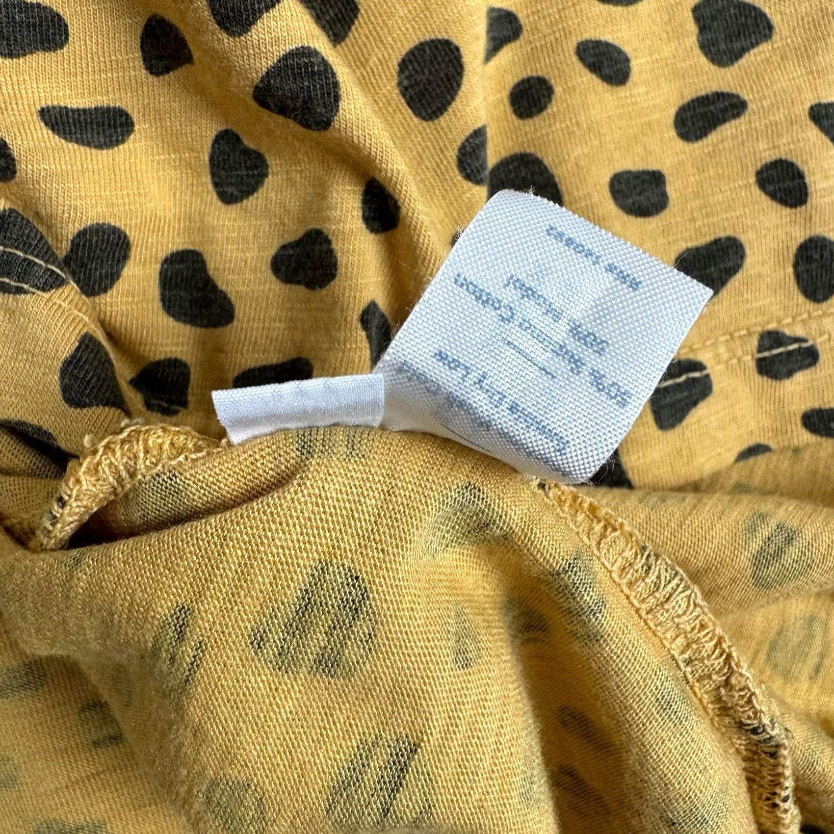 Marine Layer Marine Layer Animal Print T-Shirt Womens XS Multicolor Crew Neck Short Sleeve Cotton Modal (Gold) Regular Fit Size XS / US 0-2 / IT 36-38 - 7 Thumbnail
