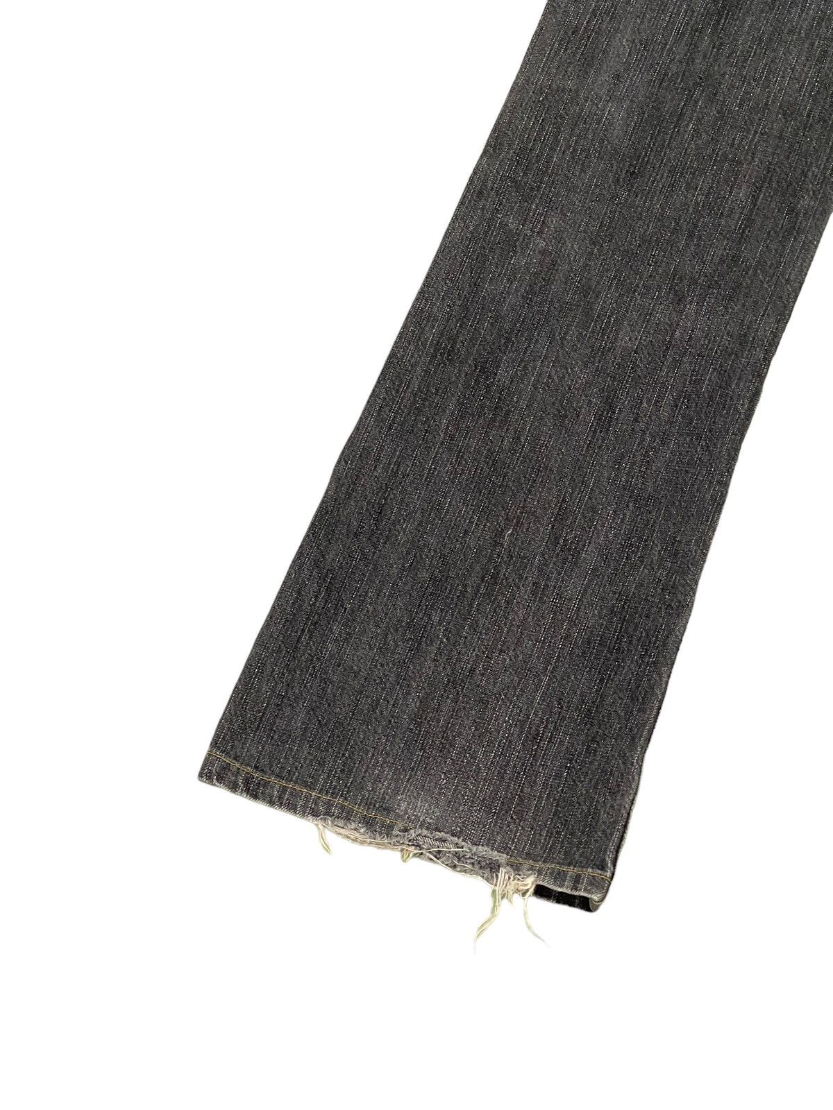 Japanese Brand Flare Jeans Edwin Japan Faded Distress Boot Cut 6🟦2 Size US 31 - 15 Thumbnail