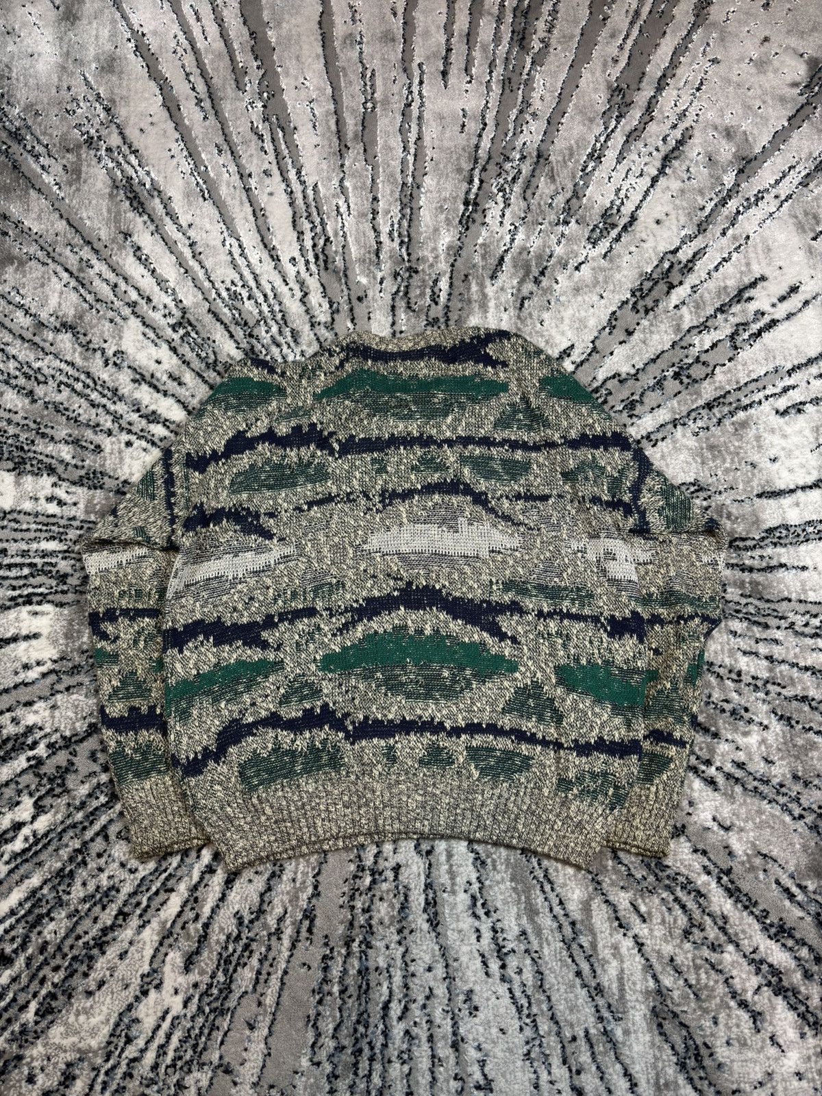 Colours Vintage 90s Multi Striped Knit Sweater Old Money Avant Garde Size US M / EU 48-50 / 2 - 2 Thumbnail