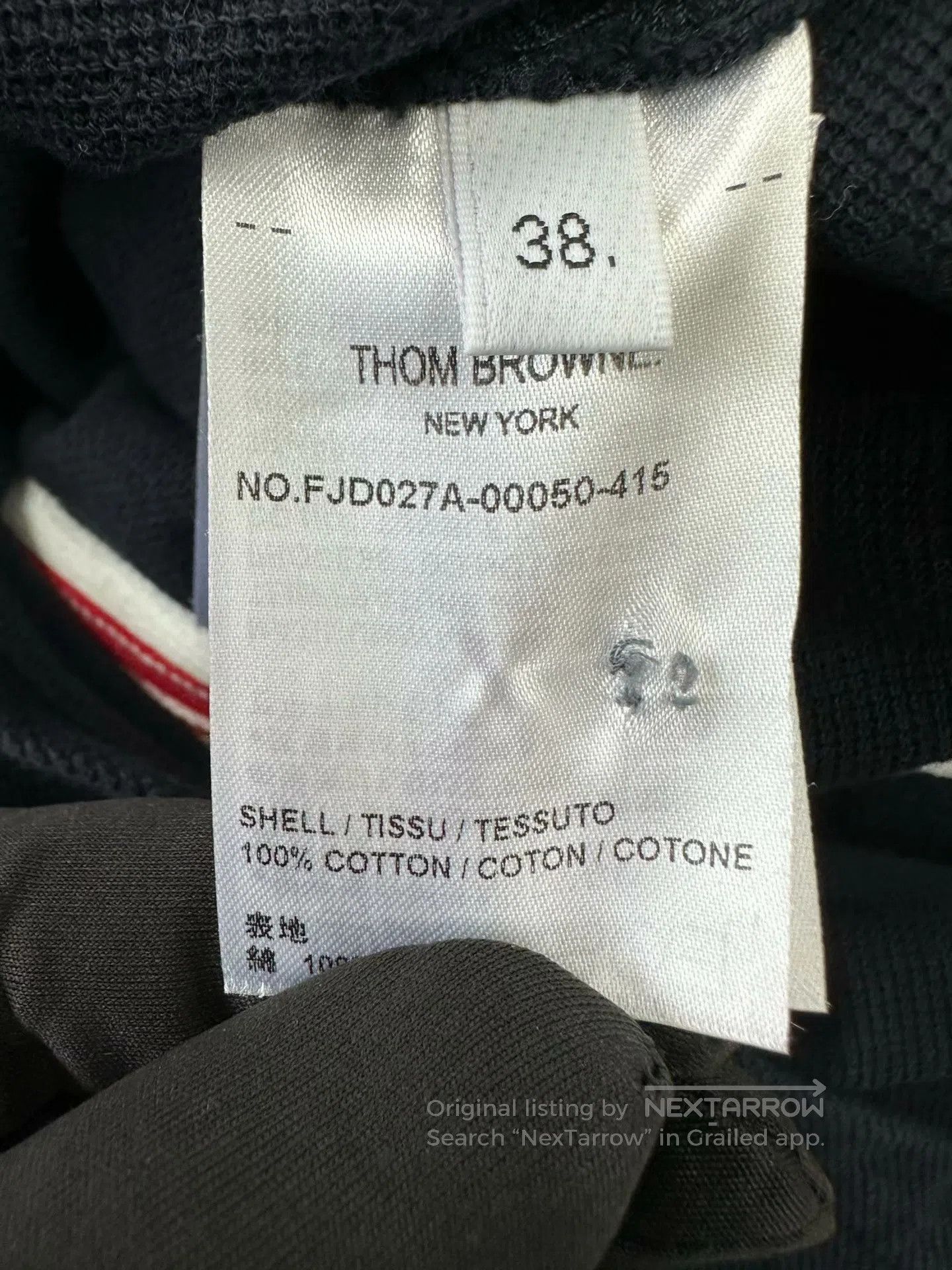 Thom Browne Thom Browne Navy Blue Back Color Stripe Logo Dress| Size XS / US 0-2 / IT 36-38 - 4 Thumbnail