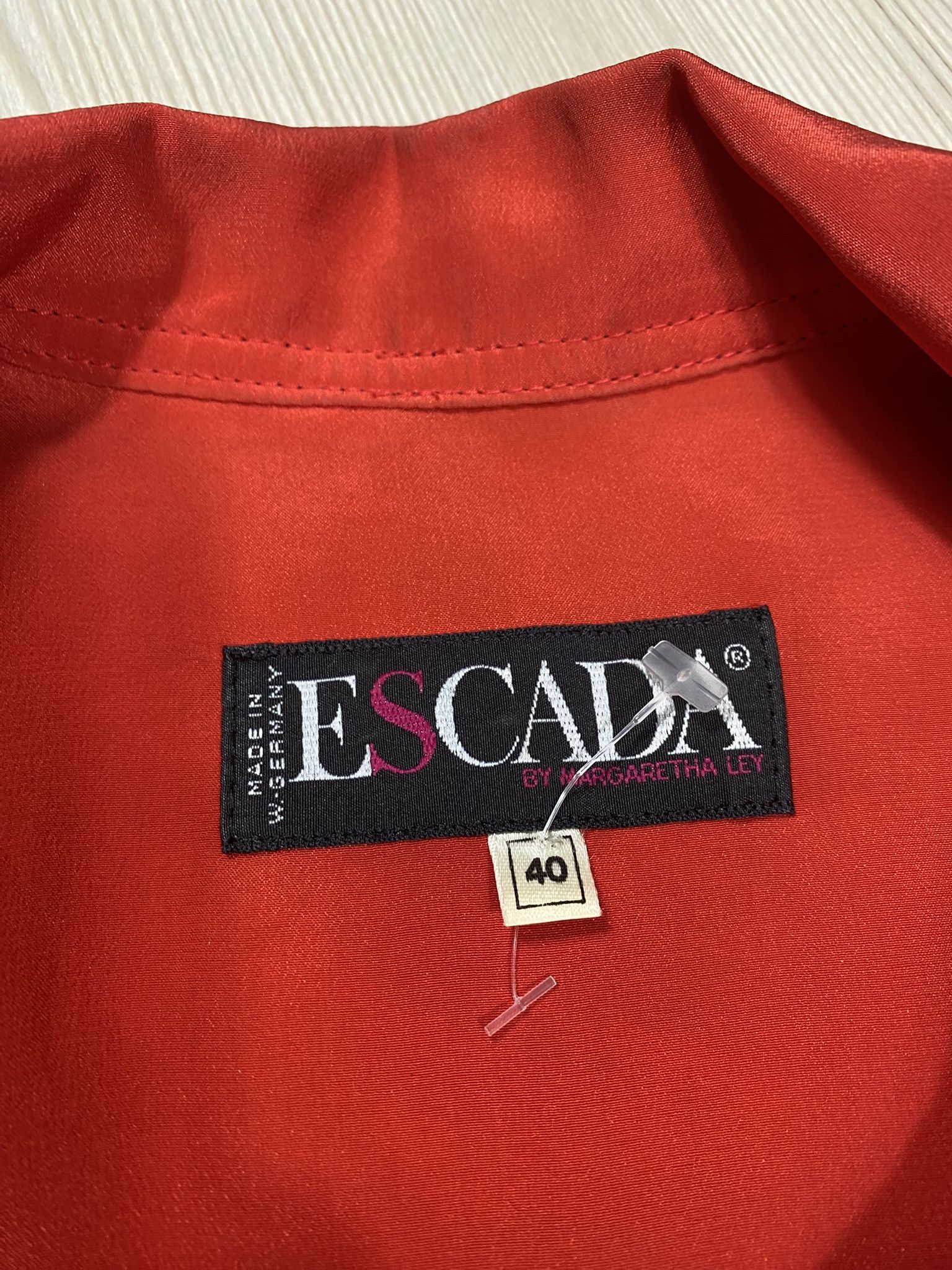 Escada Escada 80s Windbreaker Graphic Floral Silk Jacket VTG Size M / US 6-8 / IT 42-44 - 8 Thumbnail