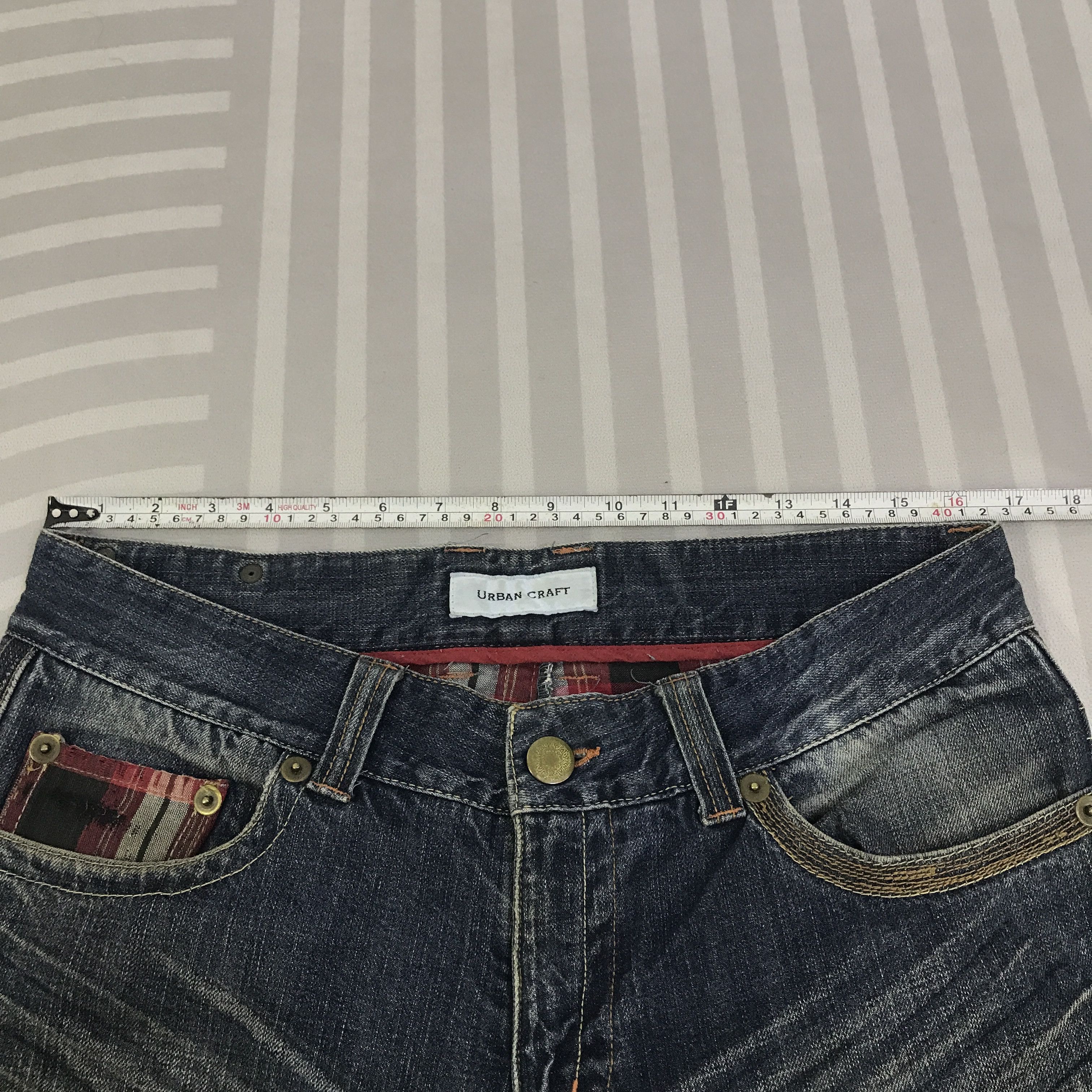 Japanese Brand Vintage Urban Craft Distressed Jeans pants K129B15 Size US 32 / EU 48 - 7 Thumbnail