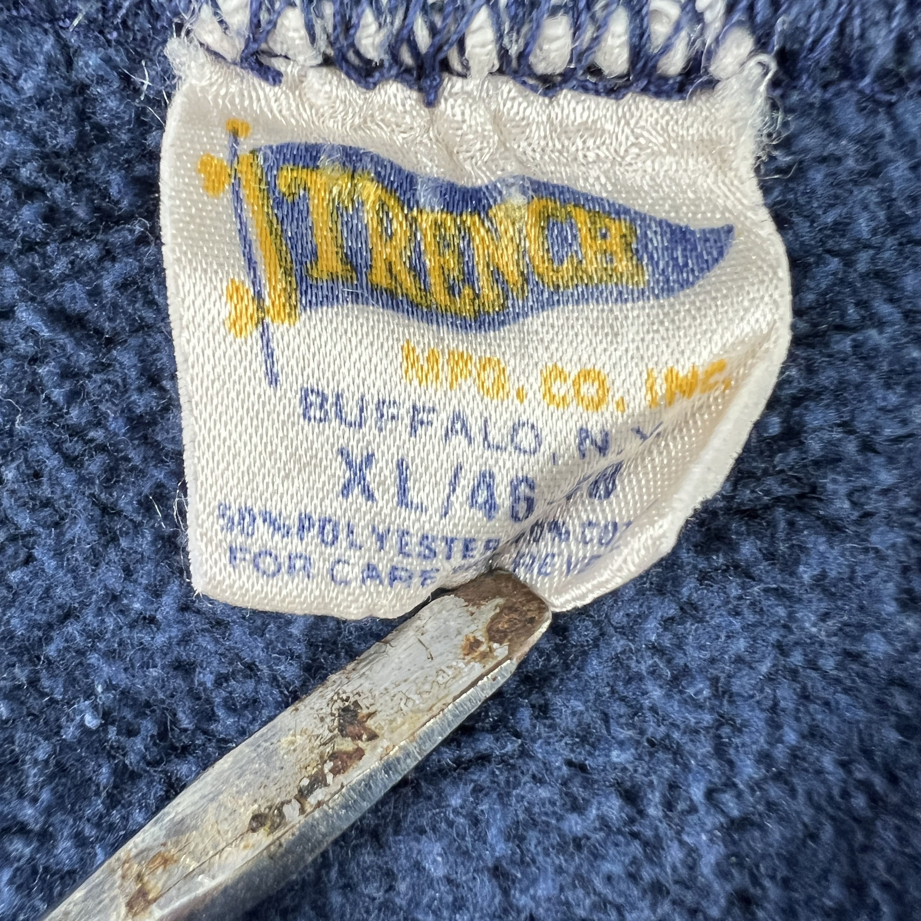 NFL × Vintage VTG 80s Trench Chicago Bears Sweatshirt Blue Faded Crewneck Size US L / EU 52-54 / 3 - 12 Thumbnail