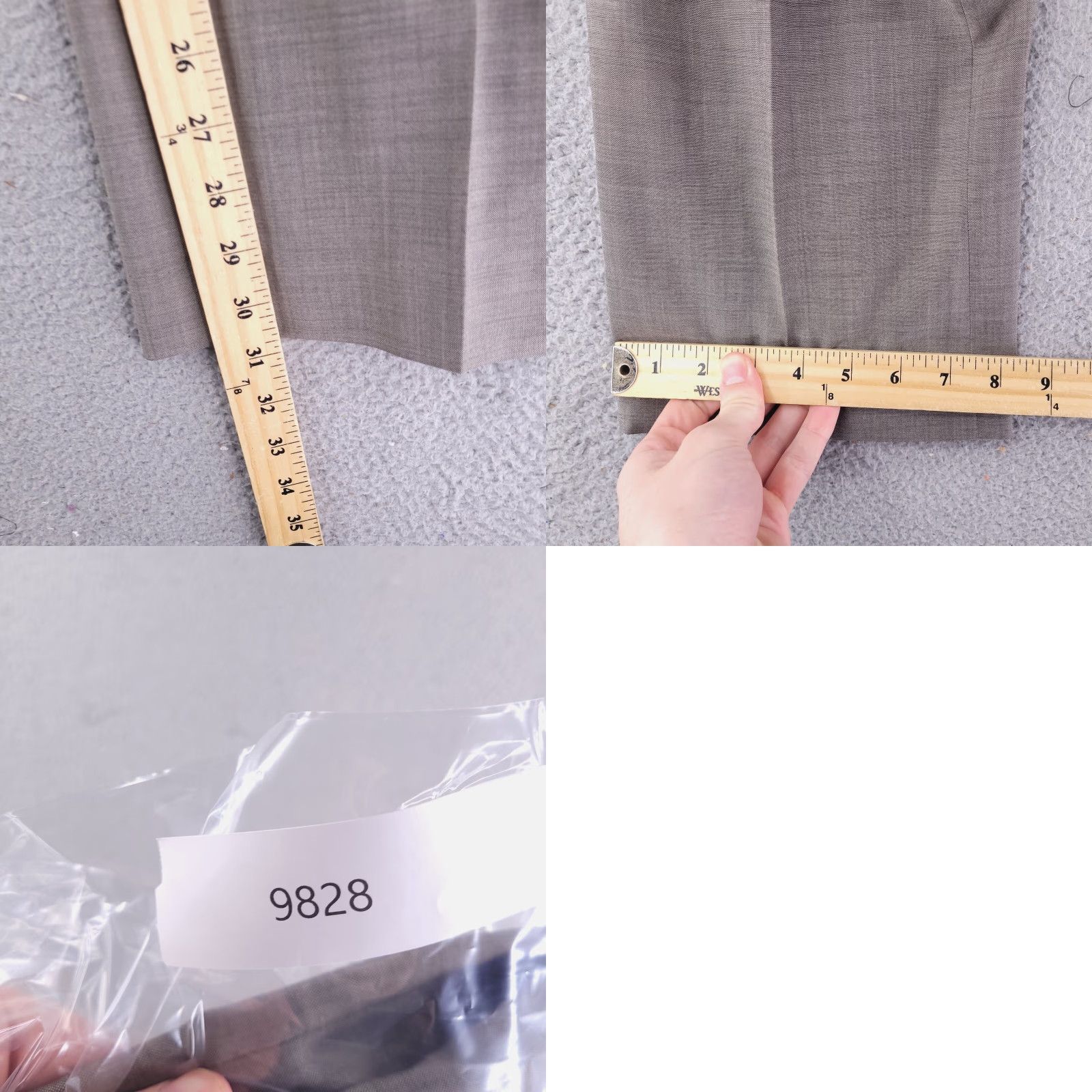 Vintage Indochino Pants Mens 36x31 Brown Wool Blend Straight Fit Dress Pants Regular Front Flat Front Vintage: No Size US 36 / EU 52 - 8 Thumbnail