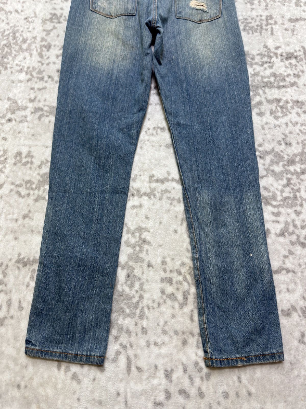 Hysteric Glamour Distressed Plaid Tartans Massino Skinny Fit Denim Jeans Size US 33 - 13 Thumbnail