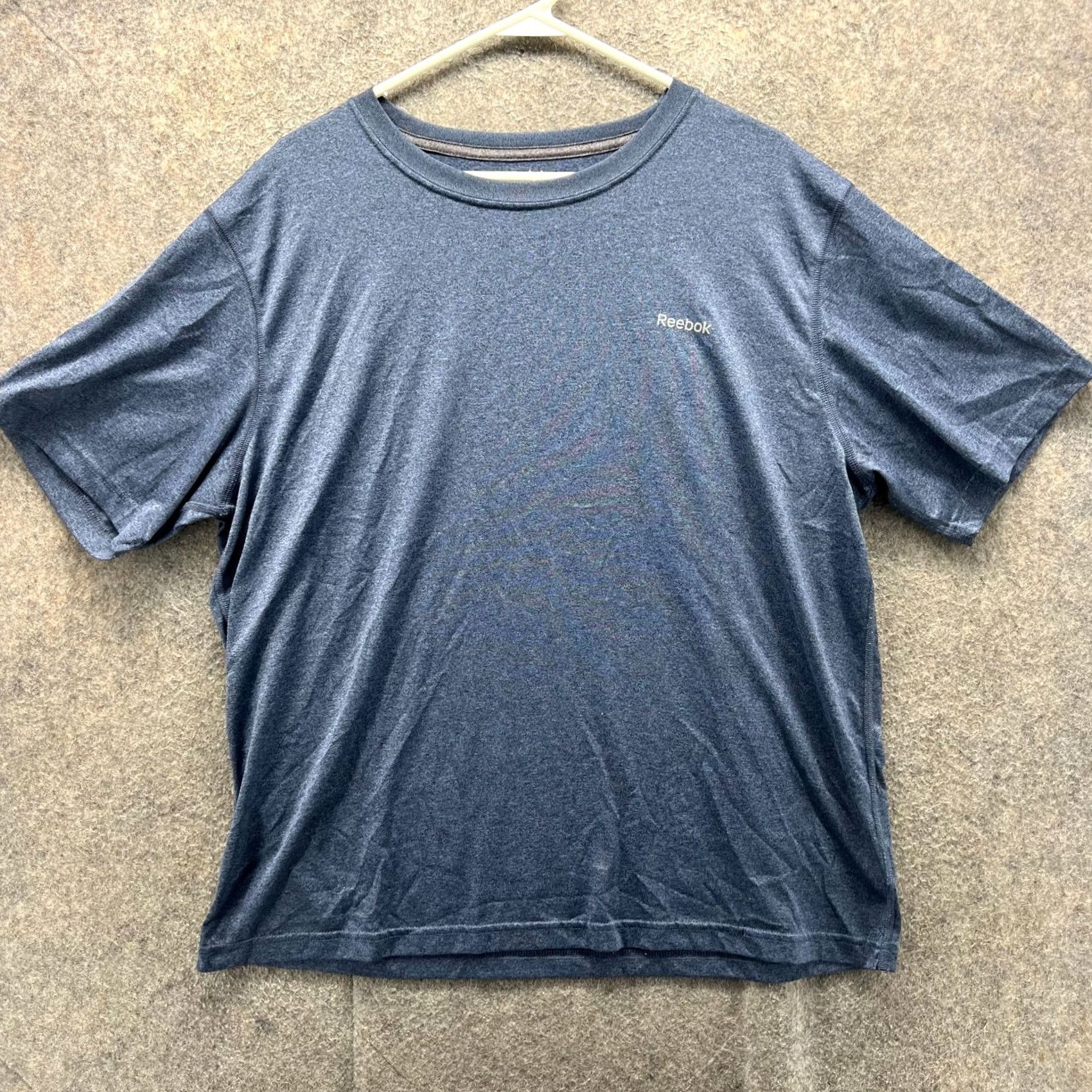 Reebok VINTAGE Reebok Shirt Mens Large Blue Crewneck Jersey Heather Tee Active Performance Knit Shirt Mens Large Blue Crewneck Jersey Heather Tee Size US L / EU 52-54 / 3 - 2 Thumbnail
