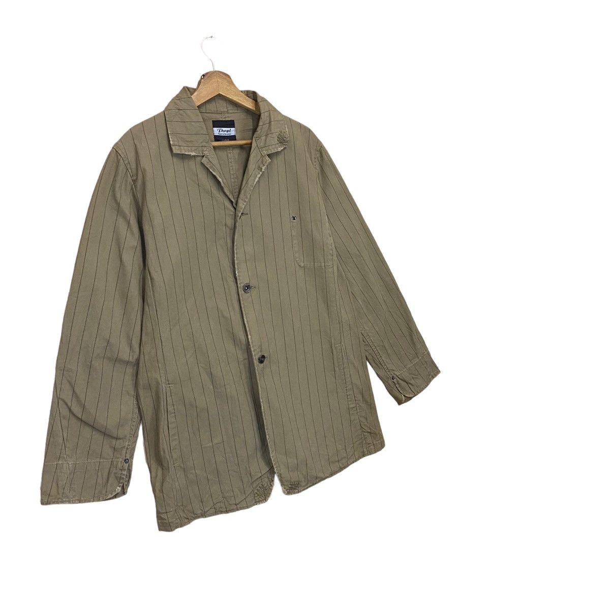 Japanese Brand Power To The People Stripe Button Coat Size US M / EU 48-50 / 2 - 2 Thumbnail