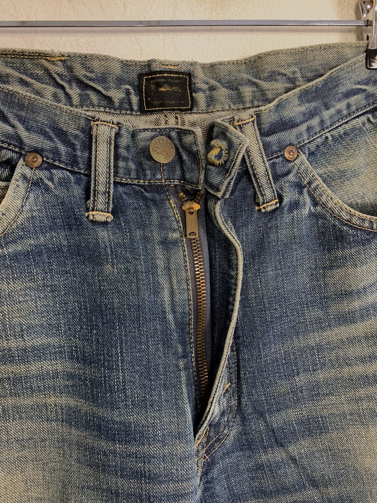 Lee Vintage Lee Indigo Selvedge Denim Jeans Straight Cut Size US 31 - 6 Thumbnail