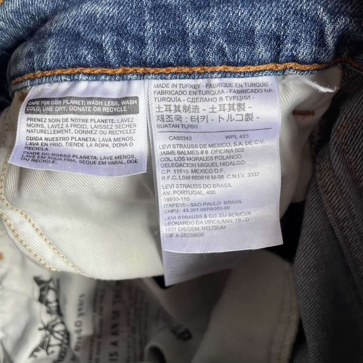 Levi's Vintage Clothing 🔥Vintage Levis 505 Orange Tab Ripped Distress Denim Jeans Size US 30 / EU 46 - 17 Thumbnail