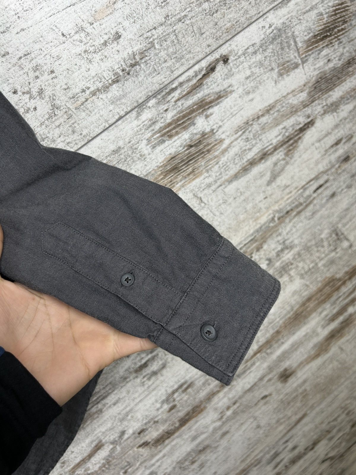 Allsaints Mens Vintage AllSaints Shirts button up luxury grey Japanese Size US S / EU 44-46 / 1 - 13 Thumbnail