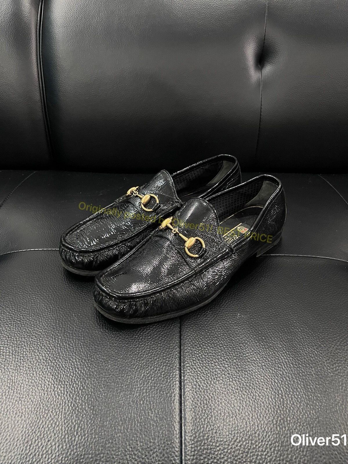 Gucci 1953 Horsebit Loafers Aaaa 12/2609 in Black, Men's (Size 8)