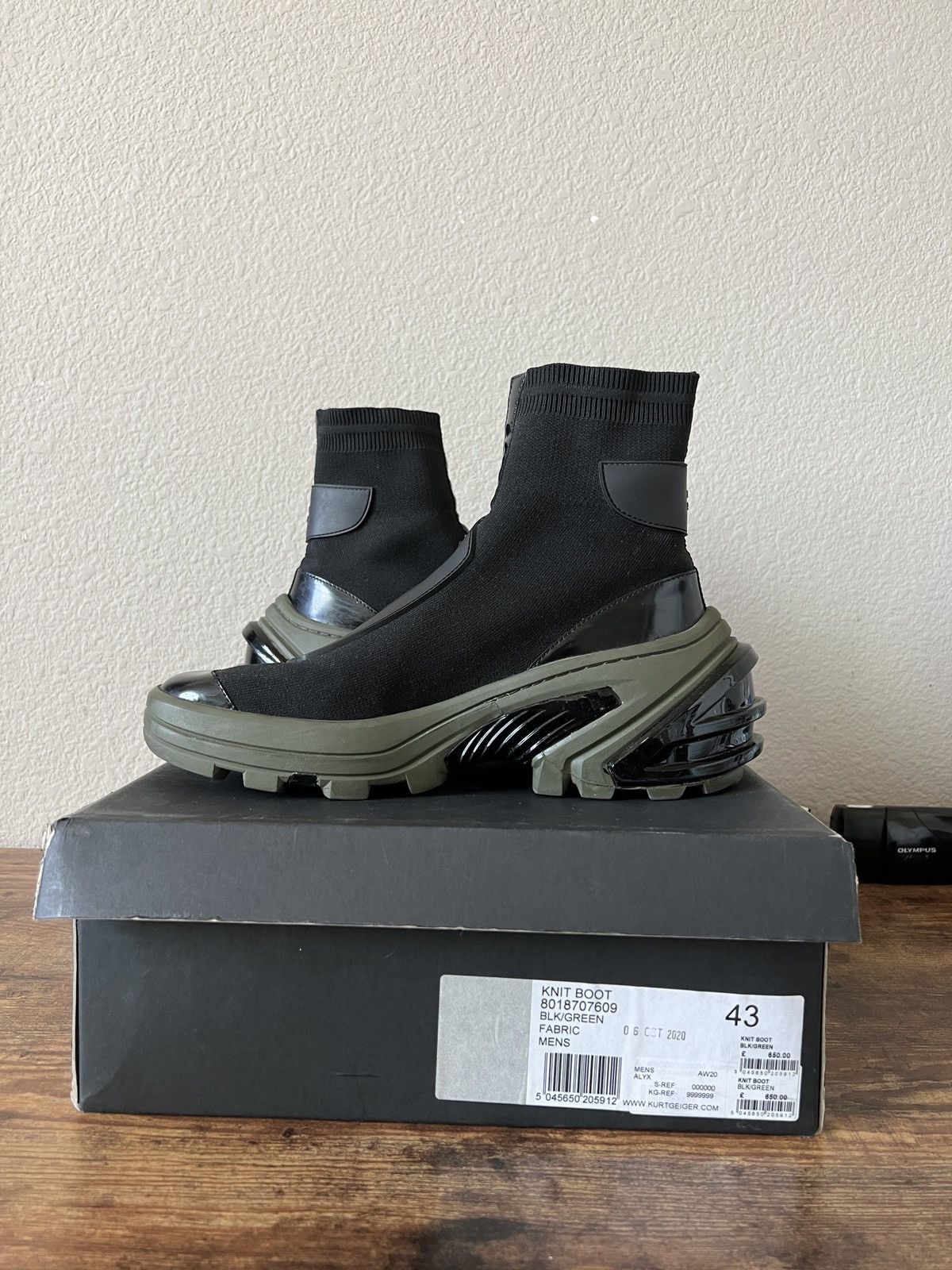 1017 ALYX 9SM Alyx Knit Boot Black/Khaki Size US 10 / EU 43 - 4 Thumbnail