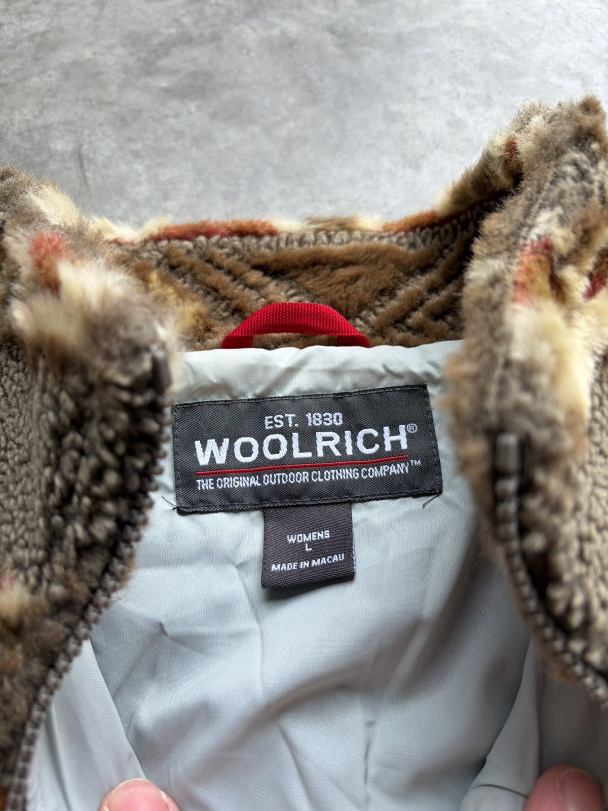 Woolrich Woolen Mills Vintage 90s Woolrich Western Fleece Tribal Aztec Jacket Size L / US 10 / IT 46 - 4 Thumbnail