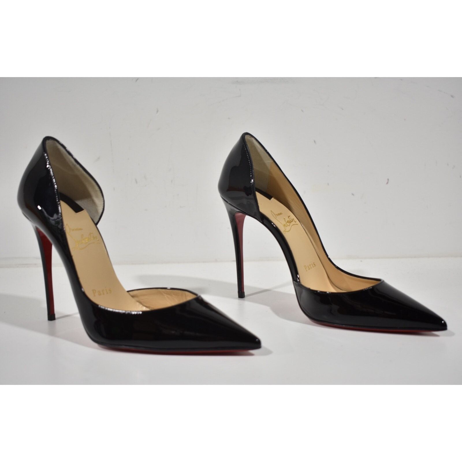 Christian Louboutin Christian Louboutin Iriza 100 Black Patent Leather Classic Size US 7.5 / IT 37.5 - 4 Thumbnail