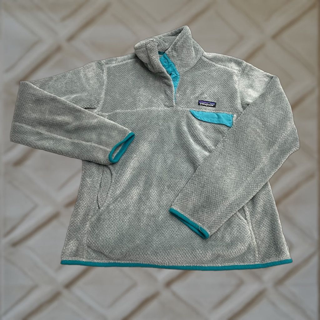 Patagonia Patagonia Re-Tool Polartec Fleece Jacket Womens M Gray 1/4 Snap Outdoor Vintage No Size M / US 6-8 / IT 42-44 - 1 Thumbnail