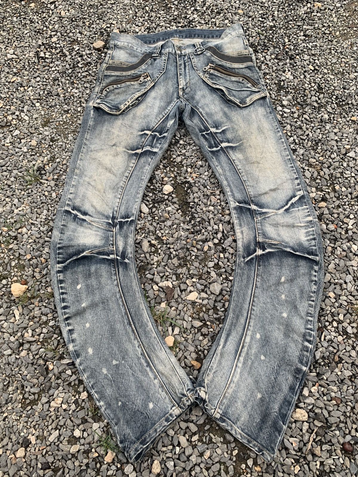 PPFM PPFM BANANA CURVE CUT BANANA JAPANESE PUNK RUSTY DENIM Size US 32 / EU 48 - 3 Thumbnail
