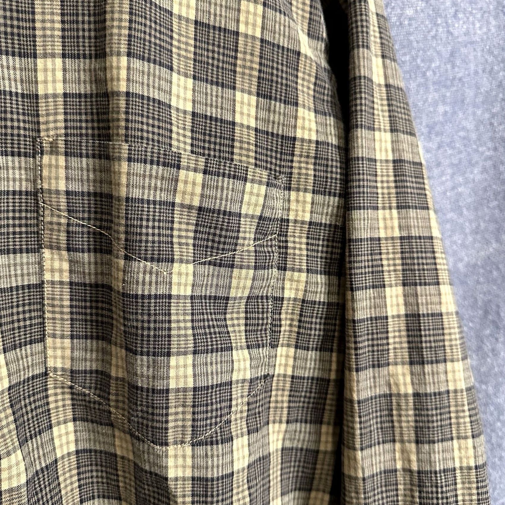 Vintage VINTAGE Lindsey Tapered Tails Single Needle Men's Plaid L/S Button Shirt Size M Brown Cotton Size US M / EU 48-50 / 2 - 5 Thumbnail