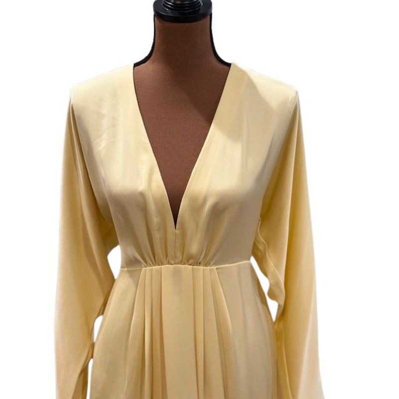 Ramy Brook Ramy Brook “Tanya” V-Neck Satin Mini Dress – Size 10 Size L / US 10 / IT 46 - 2 Thumbnail