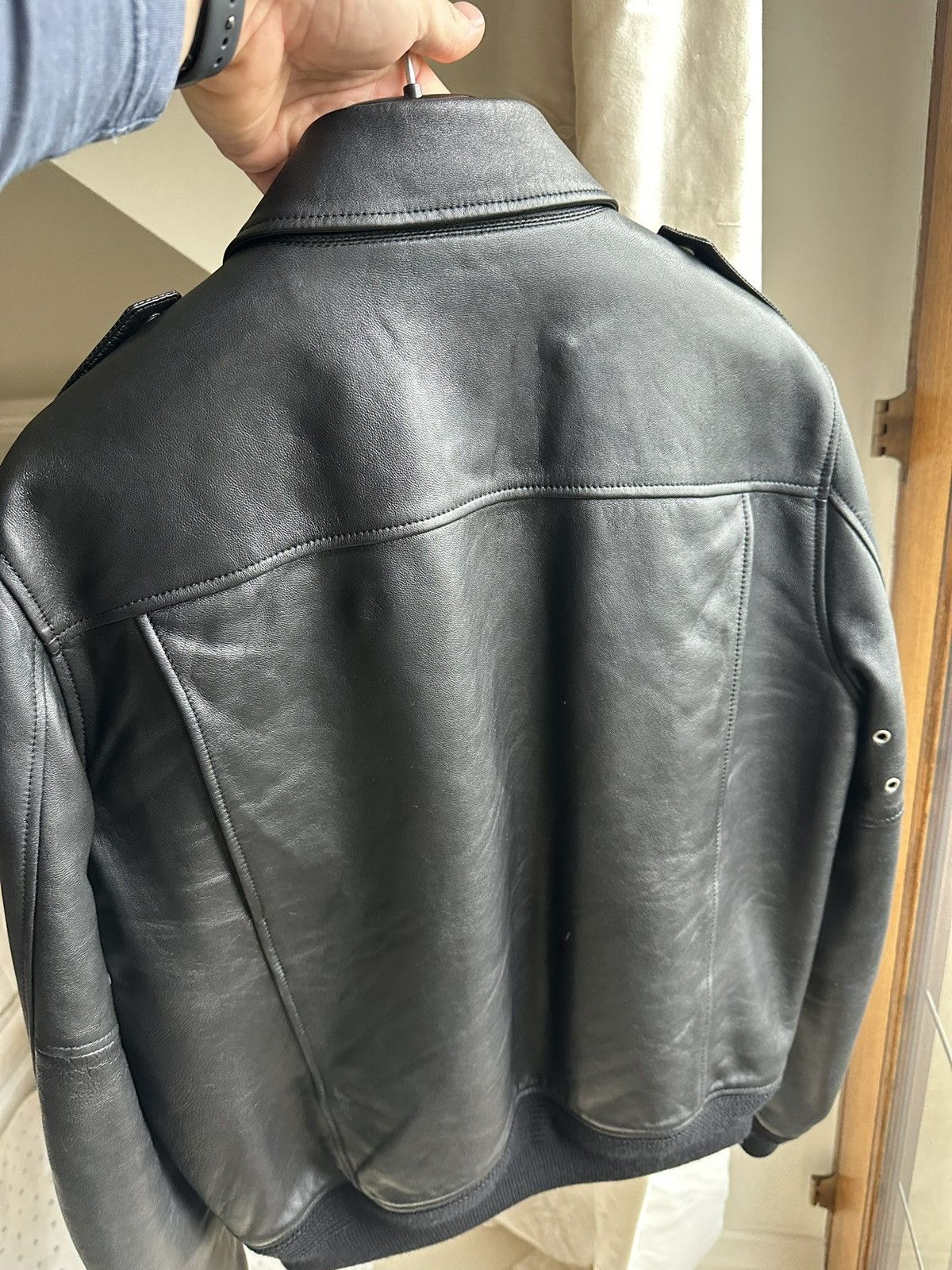 Saint Laurent Paris FW15 Saint Laurent aviator leather jacket 52 Hedi grail Size US L / EU 52-54 / 3 - 20 Thumbnail