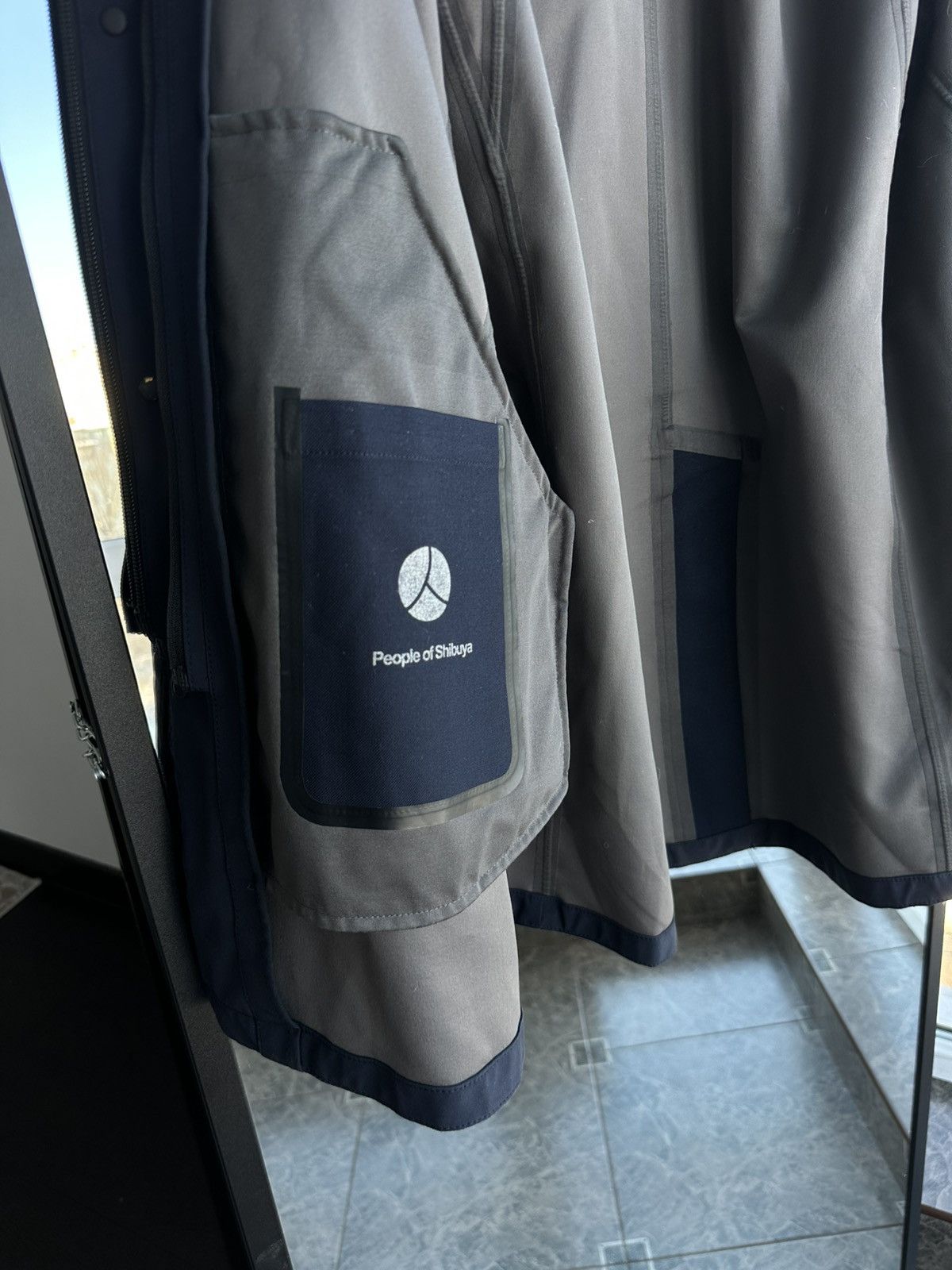 Other People of Shibuya Hachiko Mens Navy Coat Jacket Sz L Size US L / EU 52-54 / 3 - 12 Thumbnail