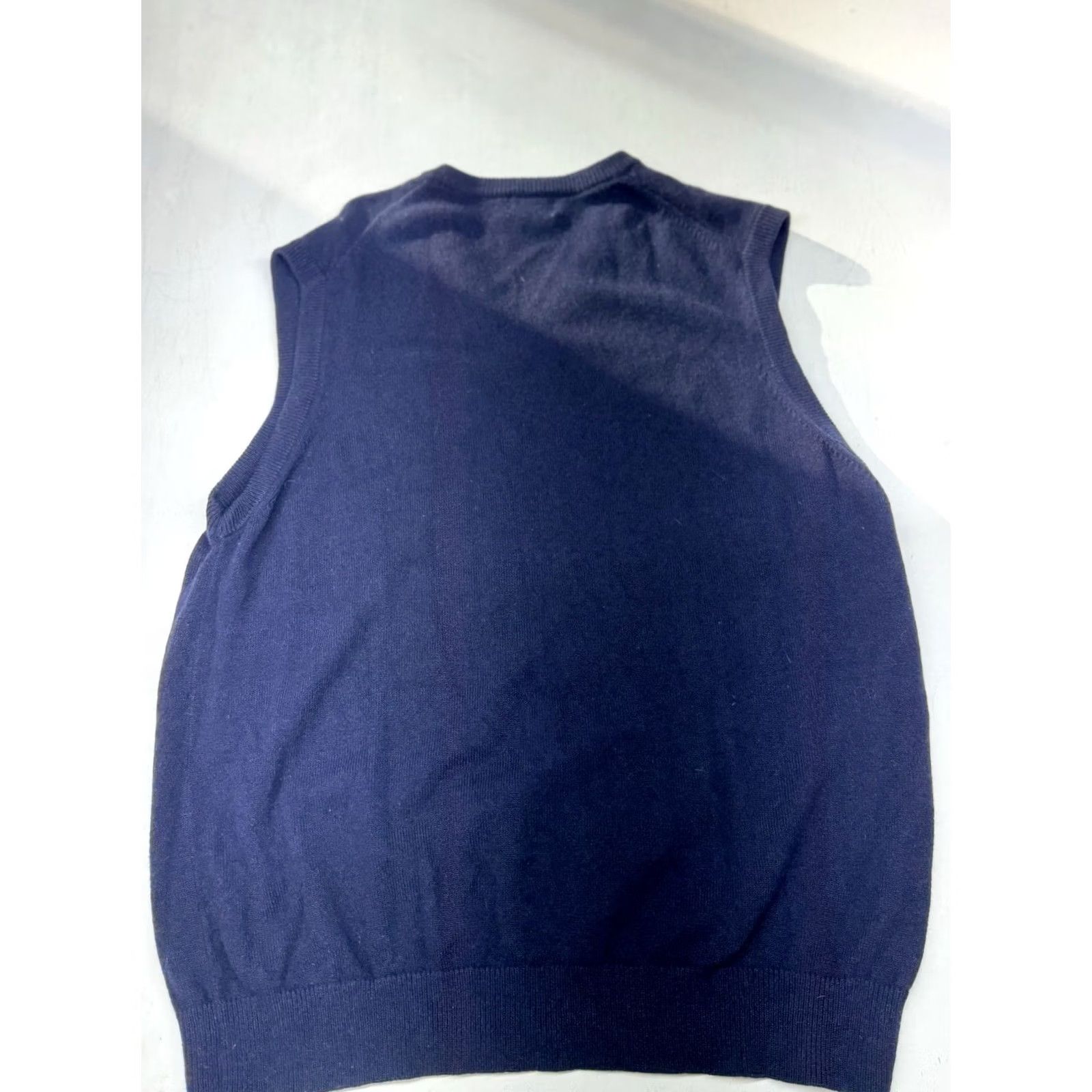 Vintage LL Bean Men's Lambswool V-Neck Pullover Sweater Vest Navy Blue Size XL Size US XL / EU 56 / 4 - 6 Thumbnail