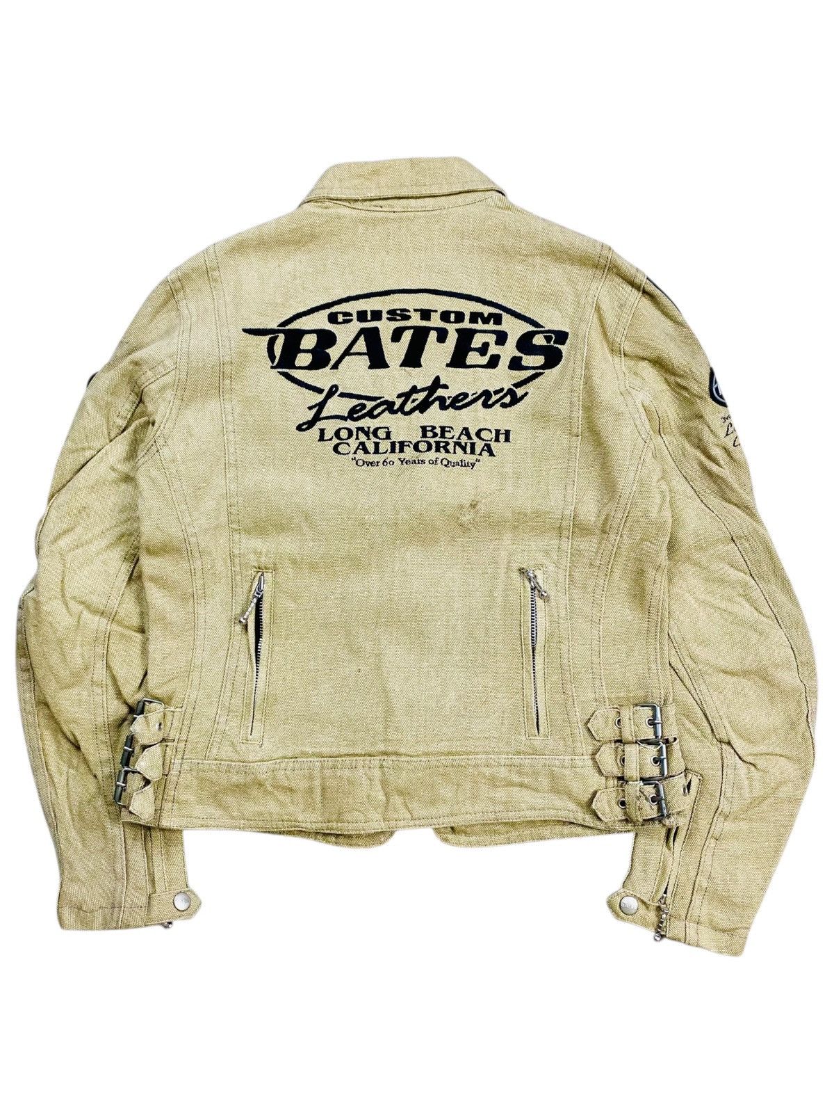 20471120 2000s Bates - Multizip Biker canvas Jacket Size US M / EU 48-50 / 2 - 3 Thumbnail