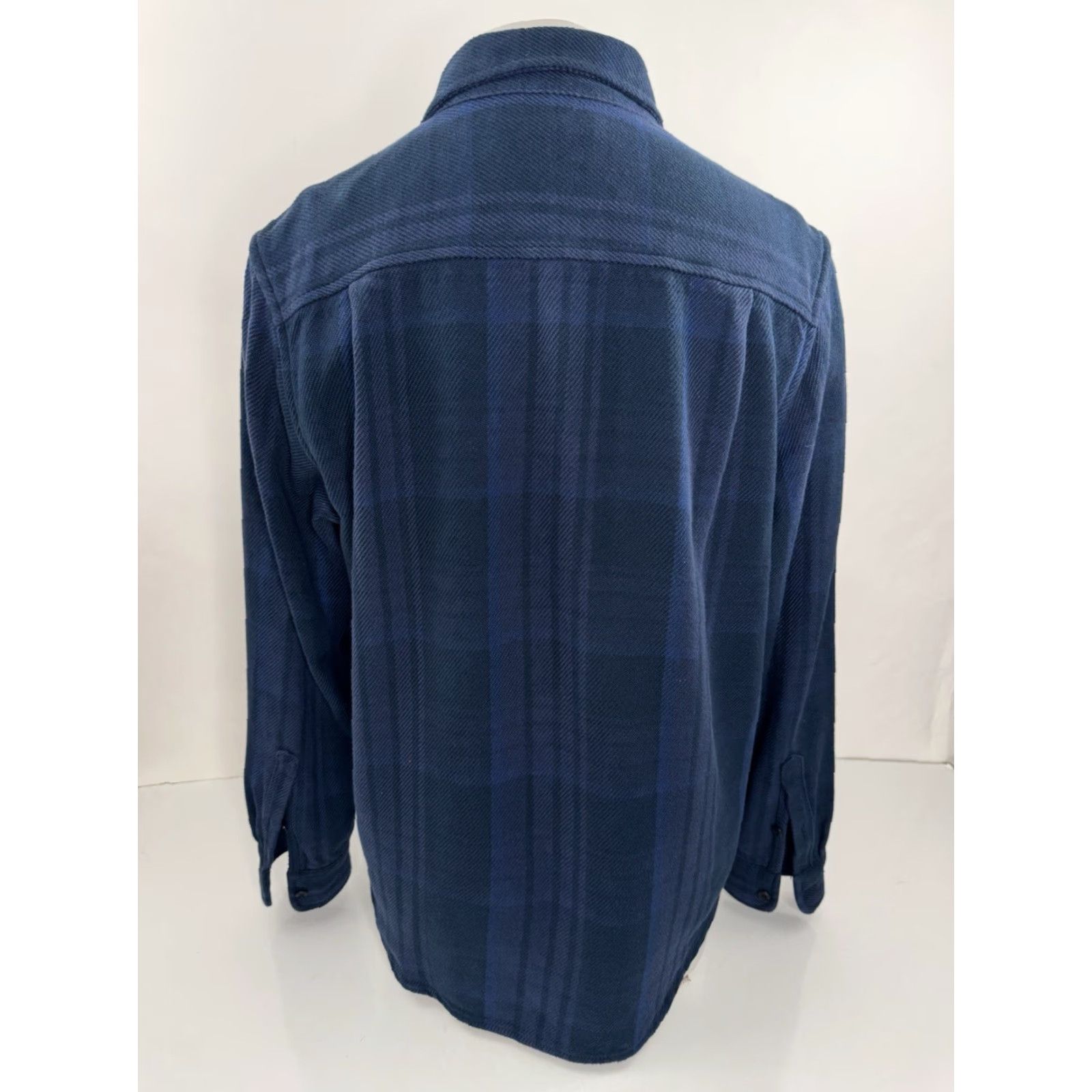 Outerknown OUTERKNOWN Shirt Mens L Blue Plaid Flannel Button-Up Heavy Duty Jacket? Size US L / EU 52-54 / 3 - 3 Thumbnail
